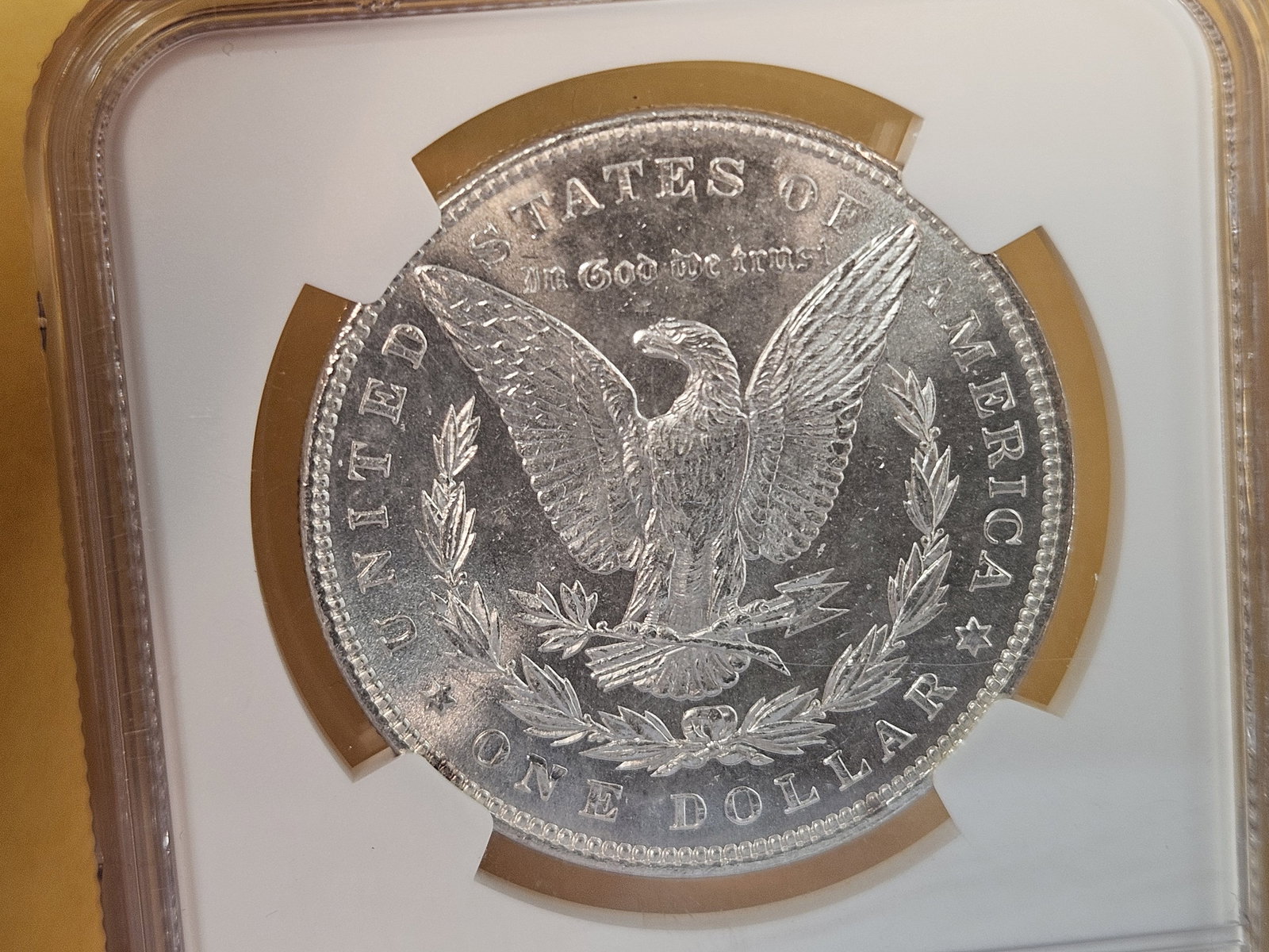 NGC 1898 Morgan Dollar in Mint State 60 - 5