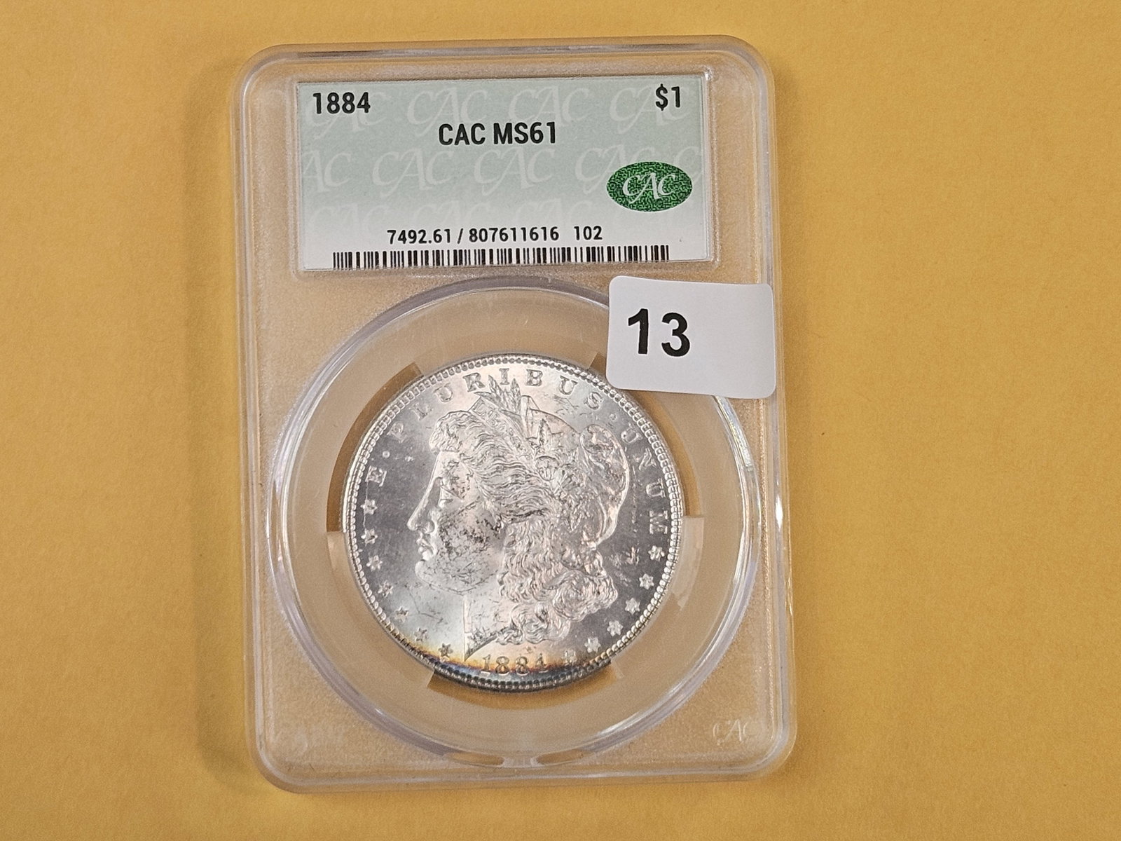 CACG 1884 Morgan Dollar in Mint State 61 - 2
