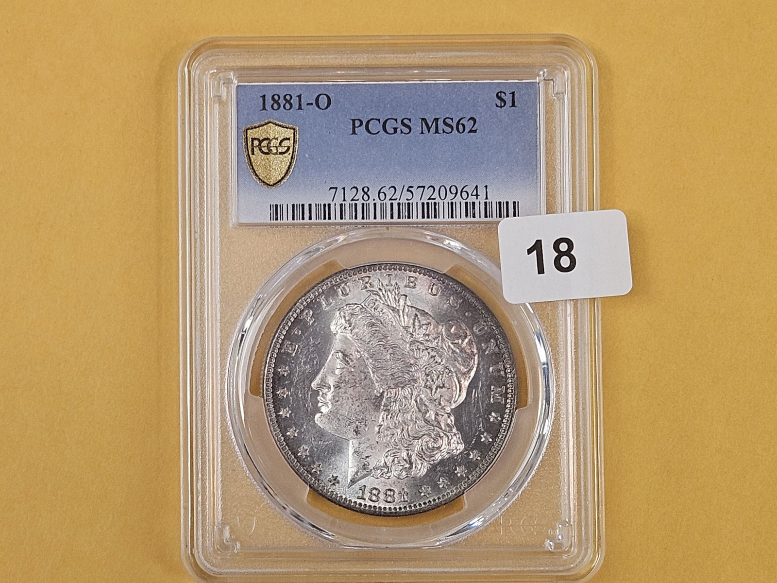 PCGS 1881-O Morgan Dollar in Mint State 62 - 2