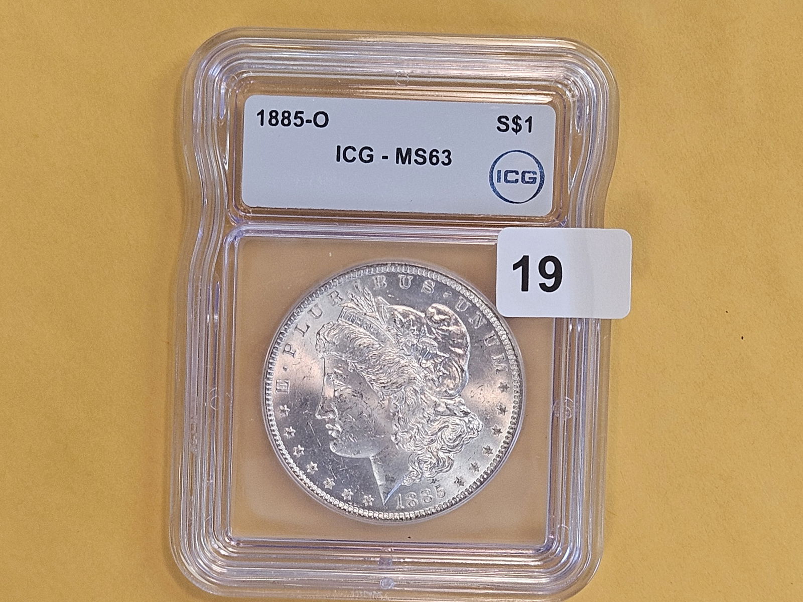 ICG 1885-O Morgan Dollar in Mint State 63 - 2