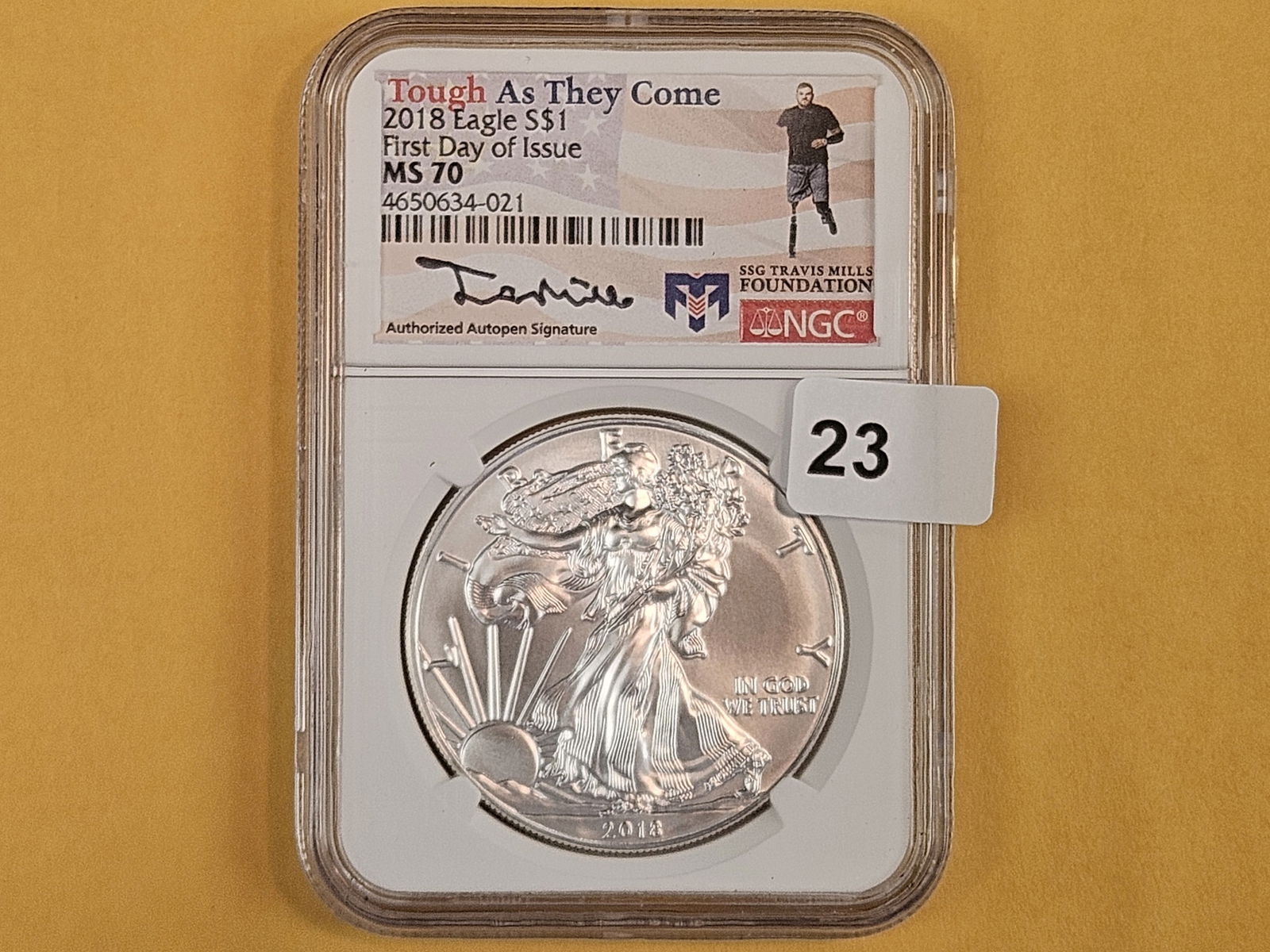 PERFECT! NGC 2018 American Silver Eagle in Mint State 70: Perfect Grade