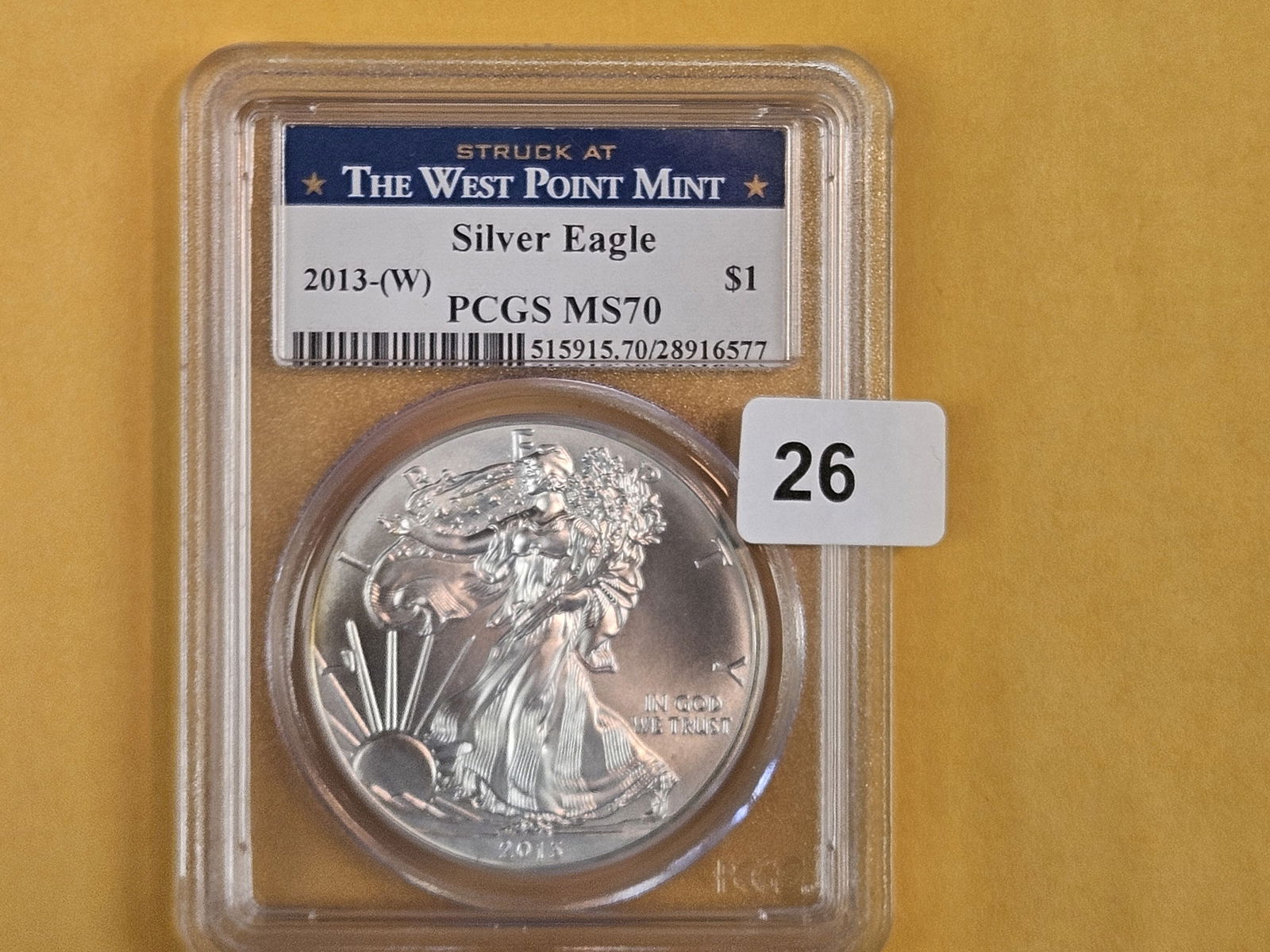 PERFECT! PCGS 2013 American Silver Eagle in Mint State 70: Perfect Grade