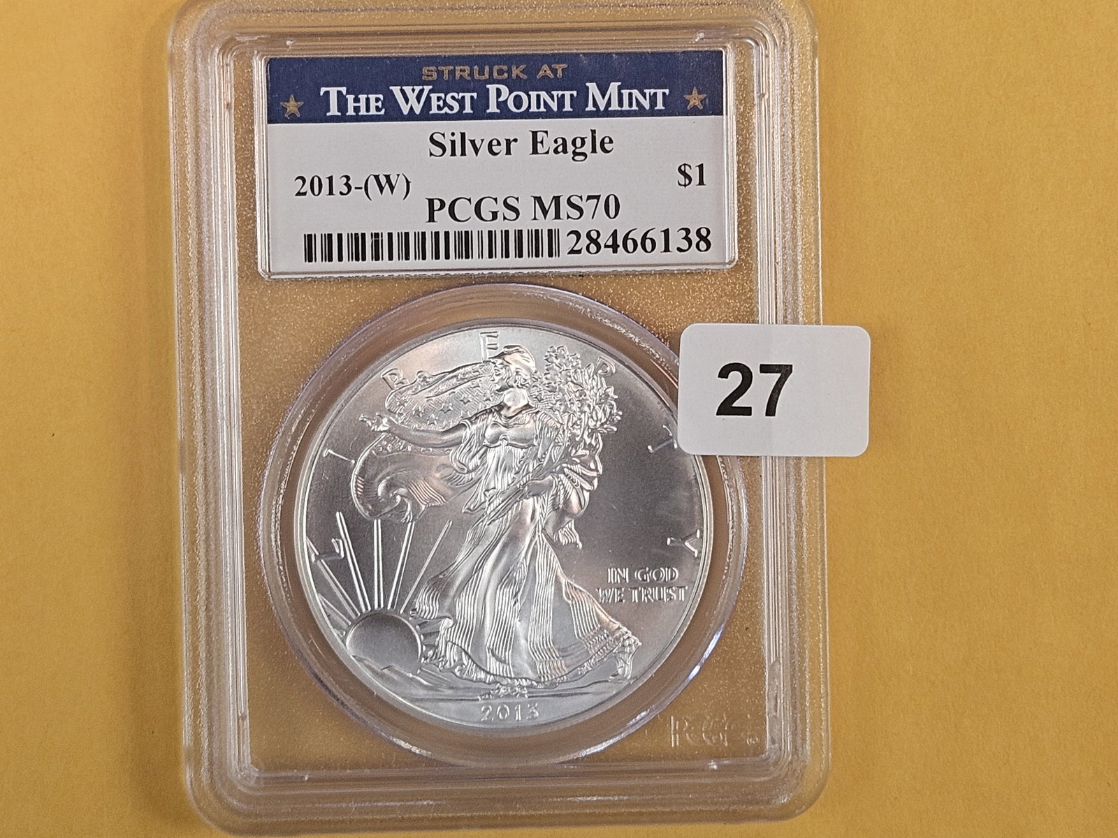PERFECT! PCGS 2013 American Silver Eagle in Mint State 70: Perfect Grade