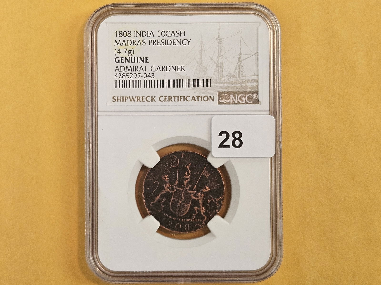 NGC 1808 East India Company 10 cash - 2