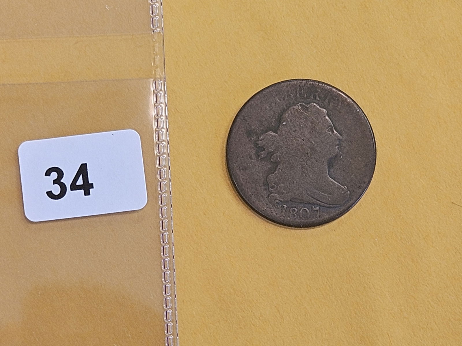 1807 Draped Bust Half cent in Good plus - 2