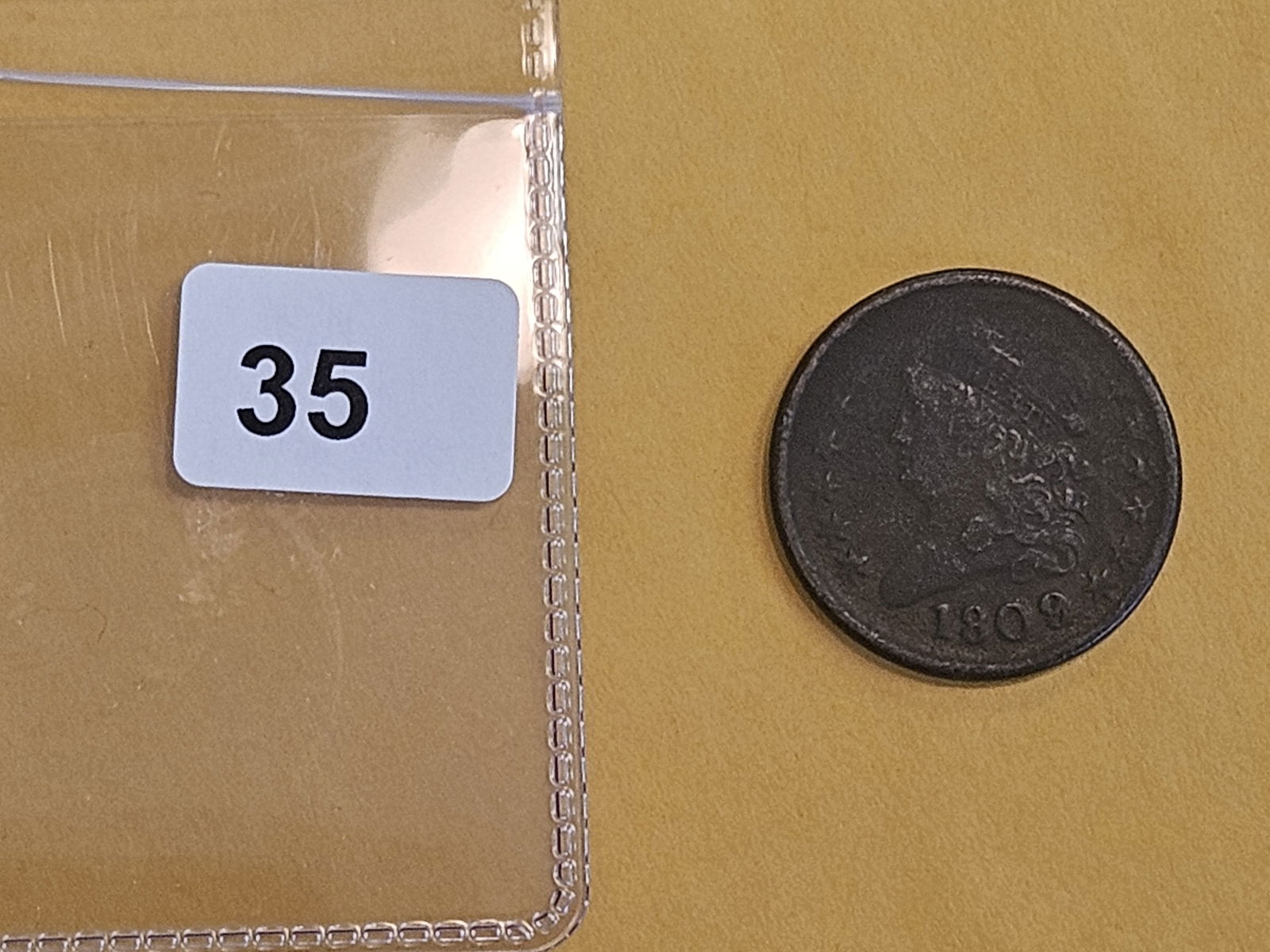 1809 Classic Head Half Cent in Very Fine - details - 2