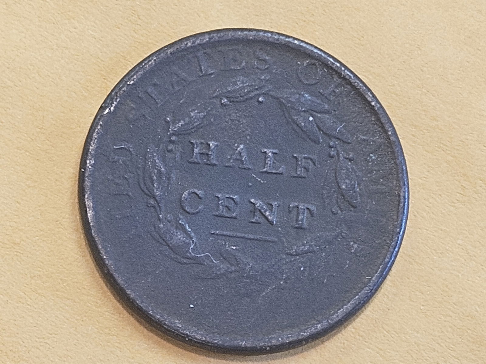 1809 Classic Head Half Cent in Very Fine - details - 5