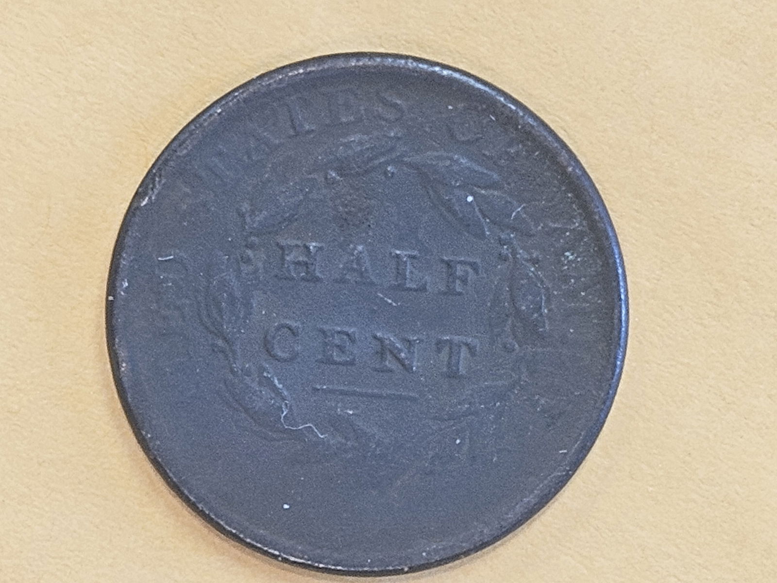 1809 Classic Head Half Cent in Very Fine - details - 6