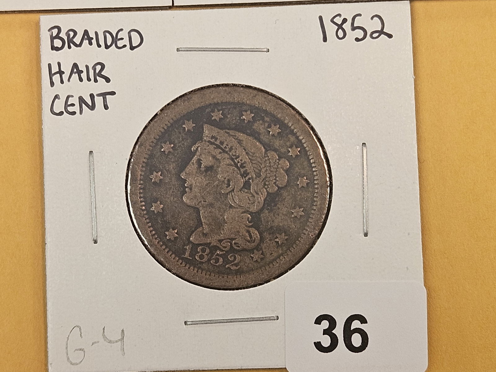 Three Braided Hair Large Cents - 4