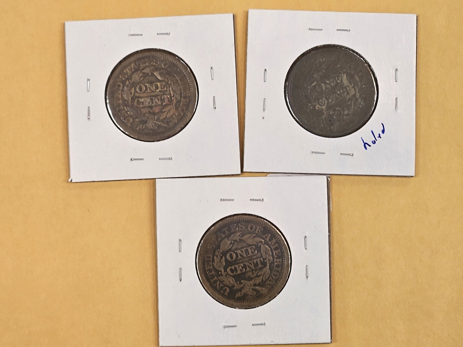 Three Braided Hair Large Cents - 5