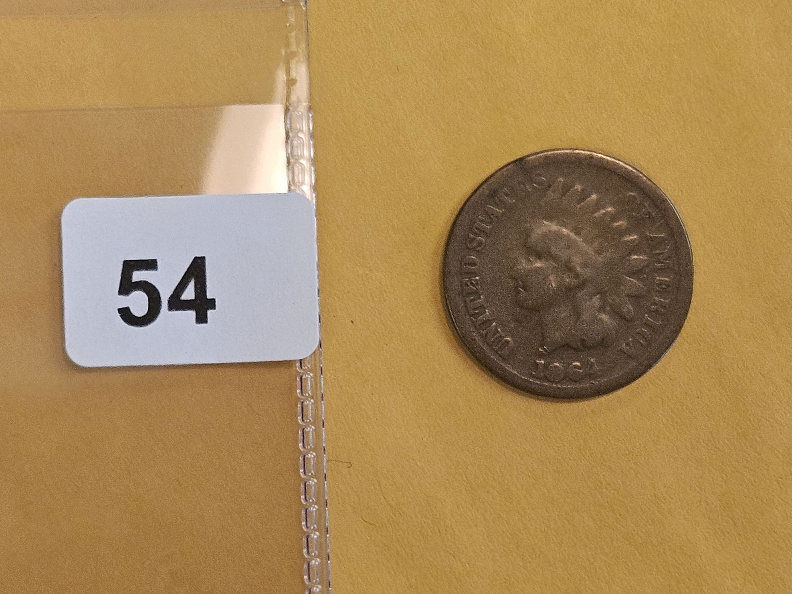 * Semi-key 1864-L Indian cent - 2