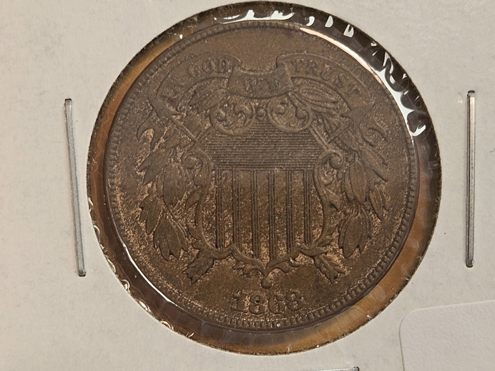 1868 Two Cent piece in Very Fine plus (1 of 5)