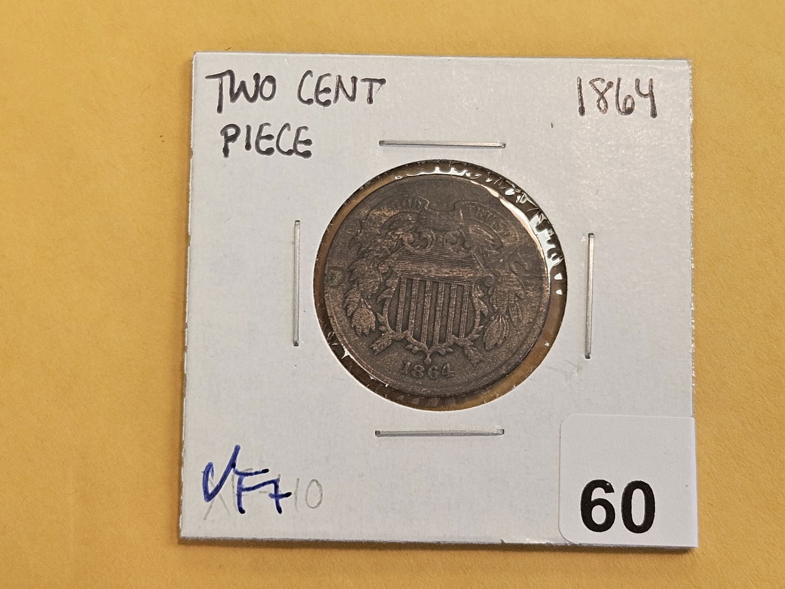 1864 Two Cent piece in Very Fine plus - 2