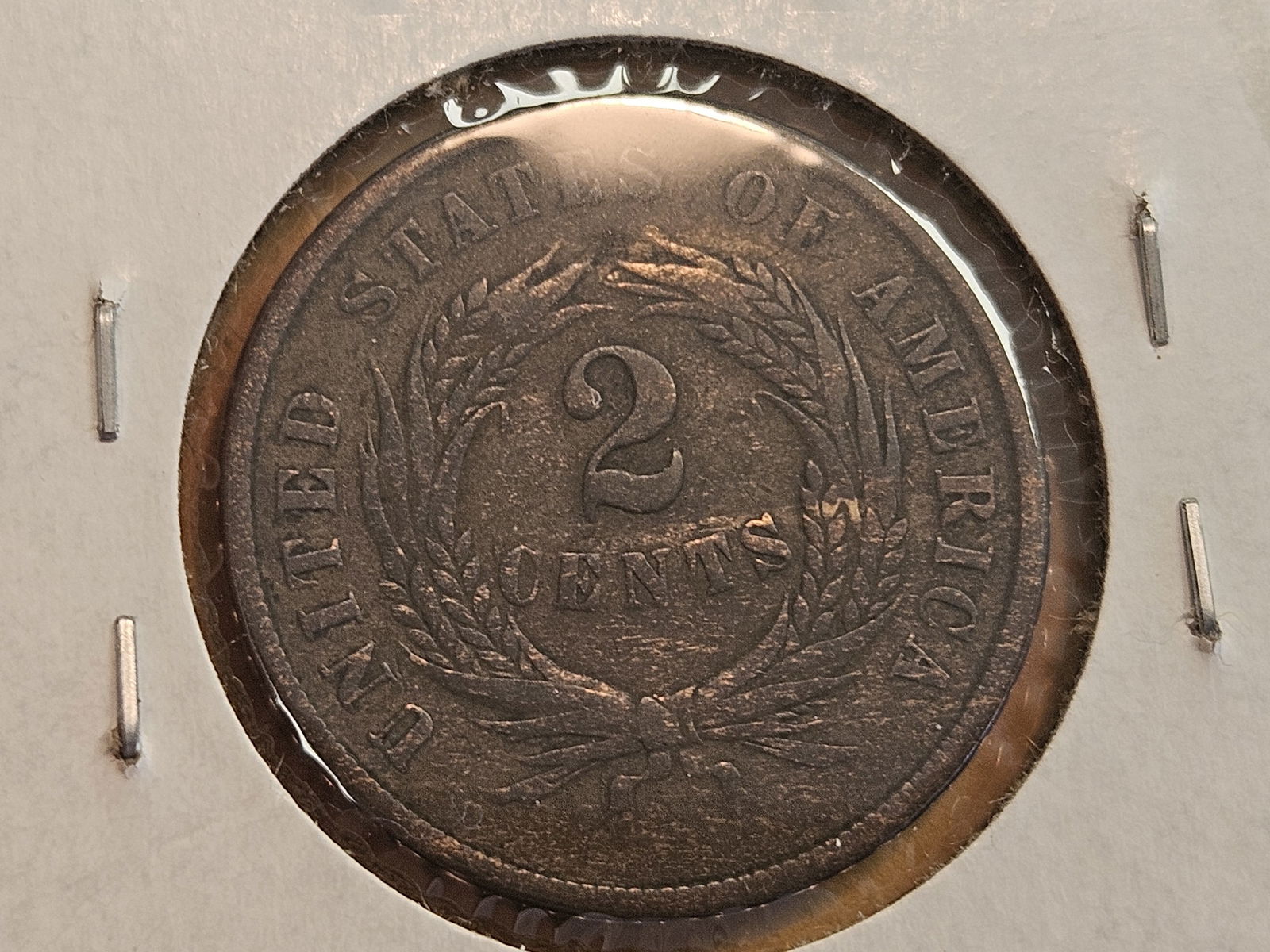 1864 Two Cent piece in Very Fine plus - 5