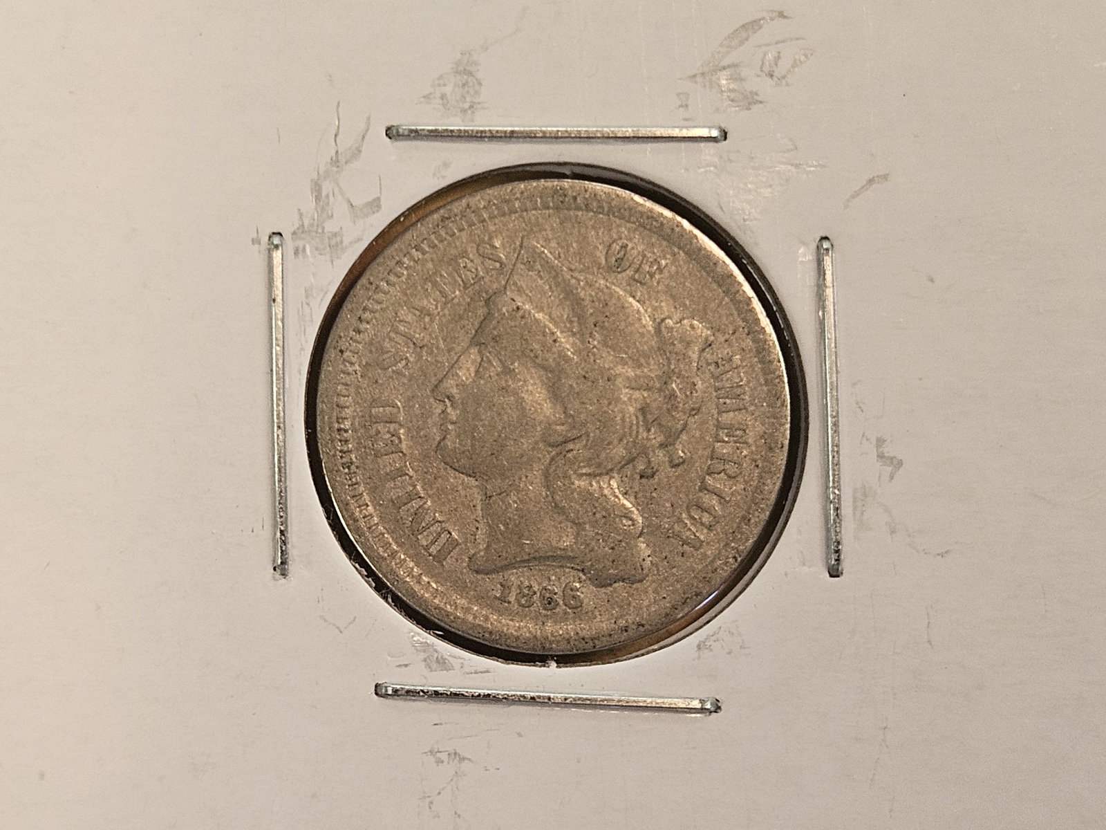 1866, 1868 and 1869 Three Cent Nickels - 2