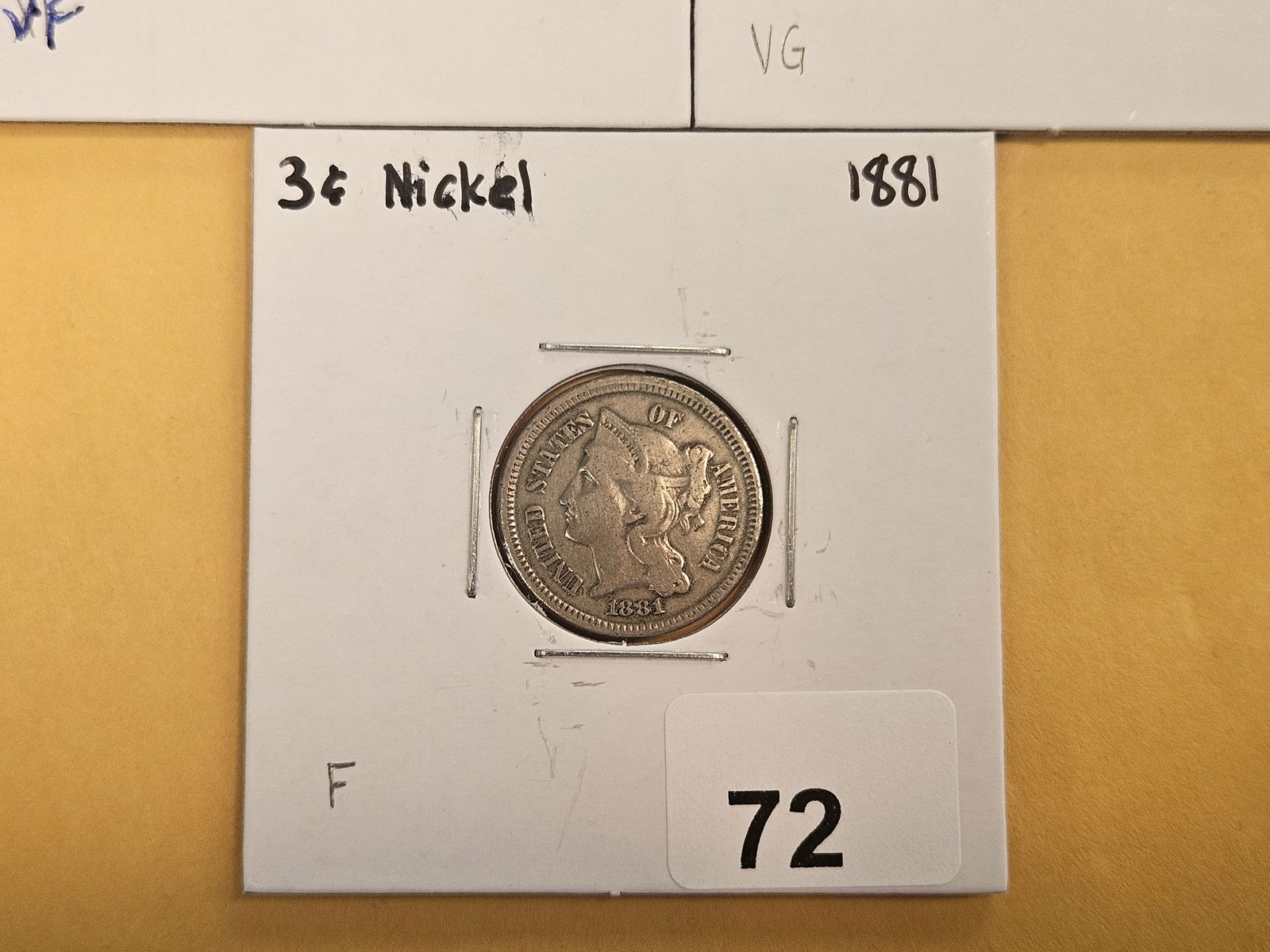 1865, 1869 and 1881 Three Cent Nickels - 4