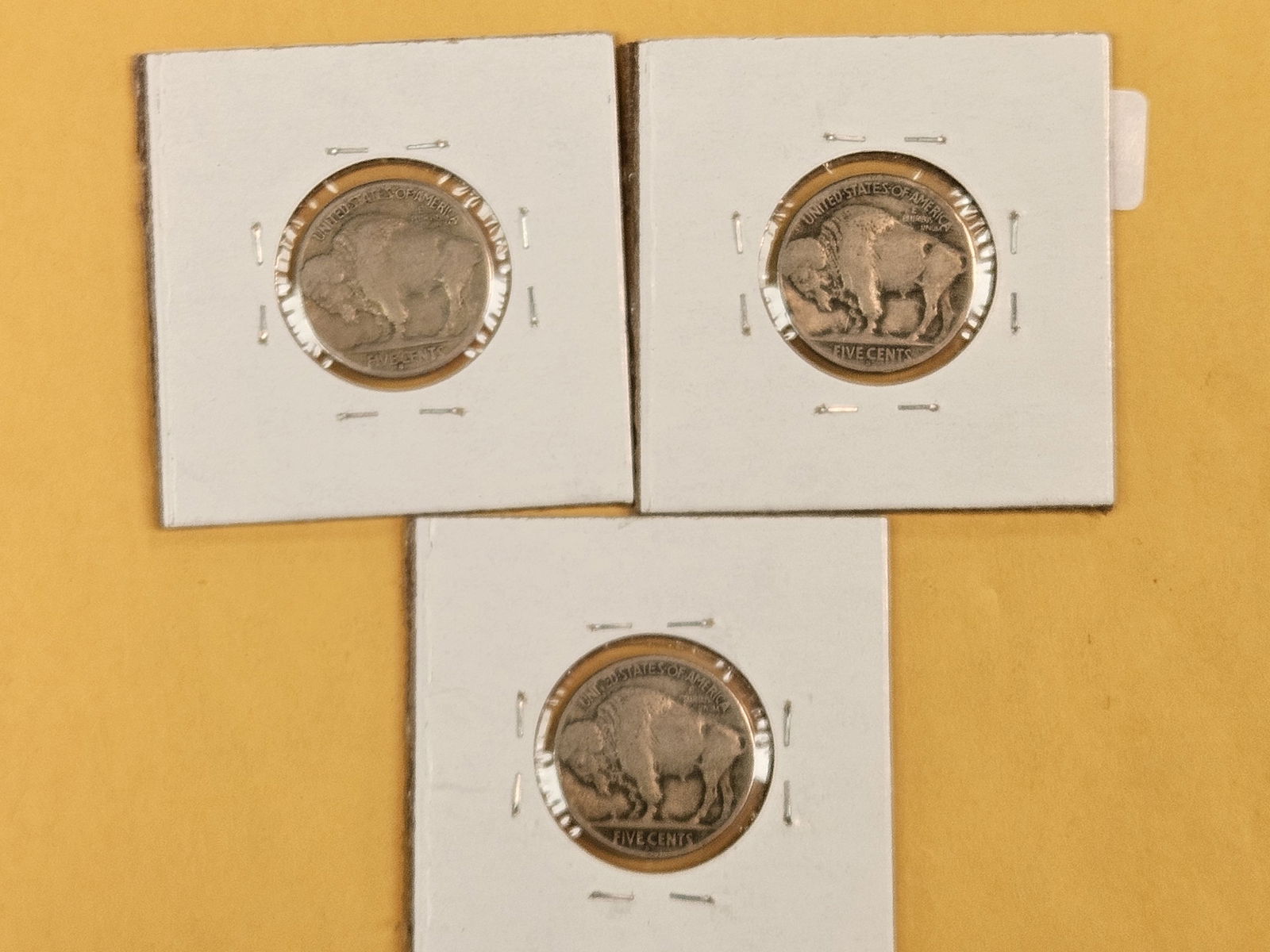Three better date Buffalo Nickels - 5