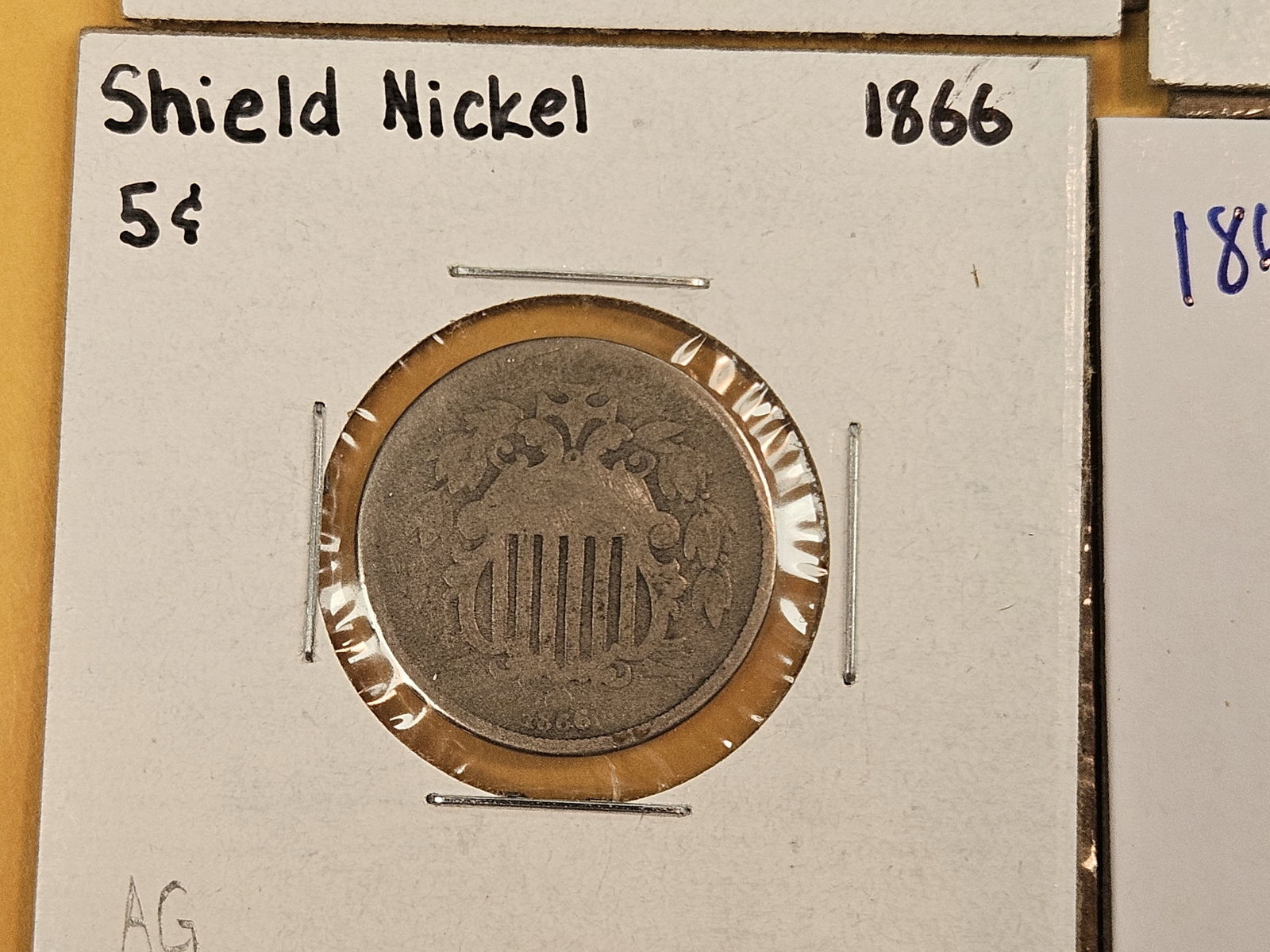 Four mixed Shield Nickels - 4