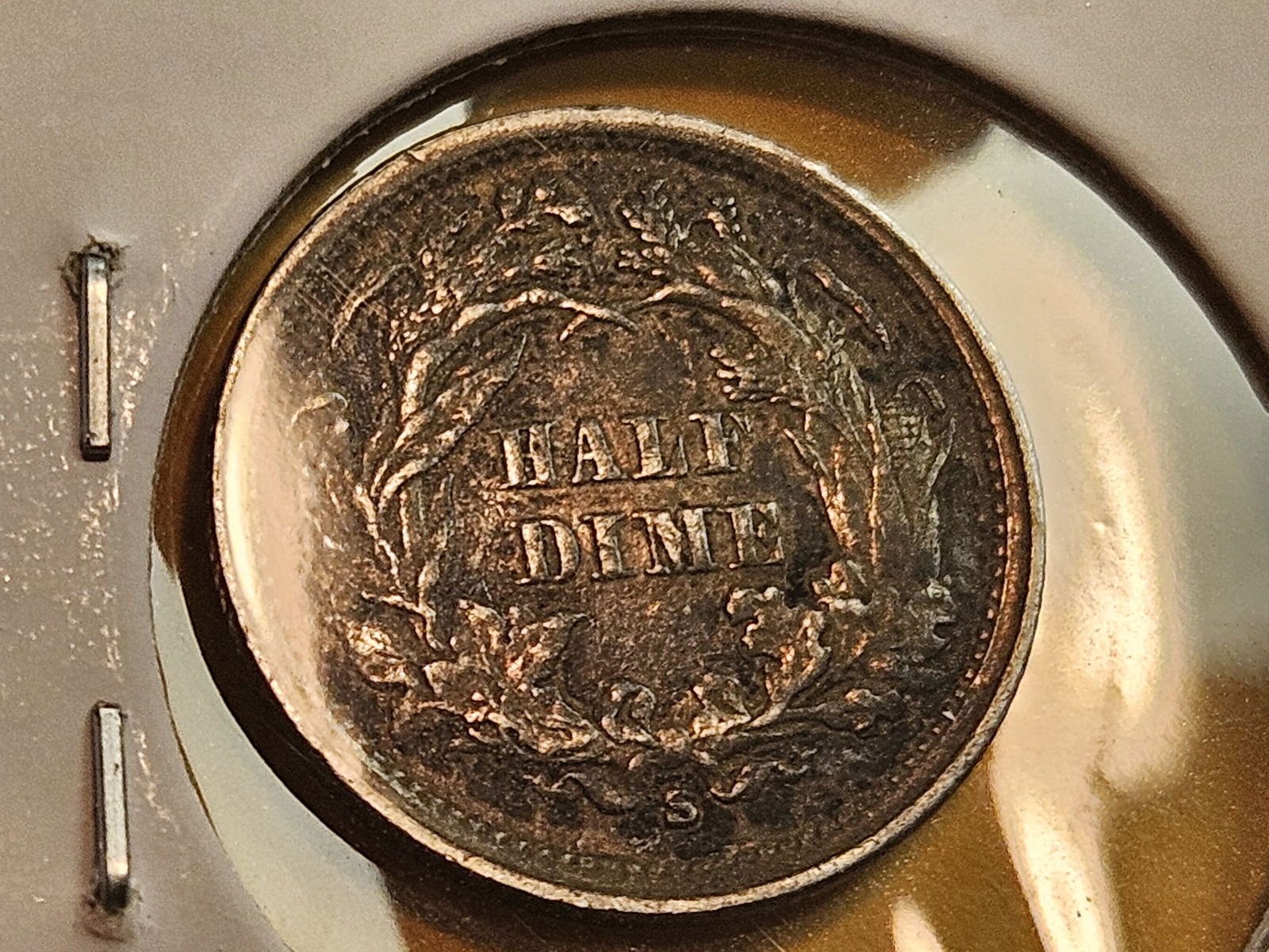 Better Grade 1868-S Seated Liberty silver Half Dime in Extra Fine plus - 7