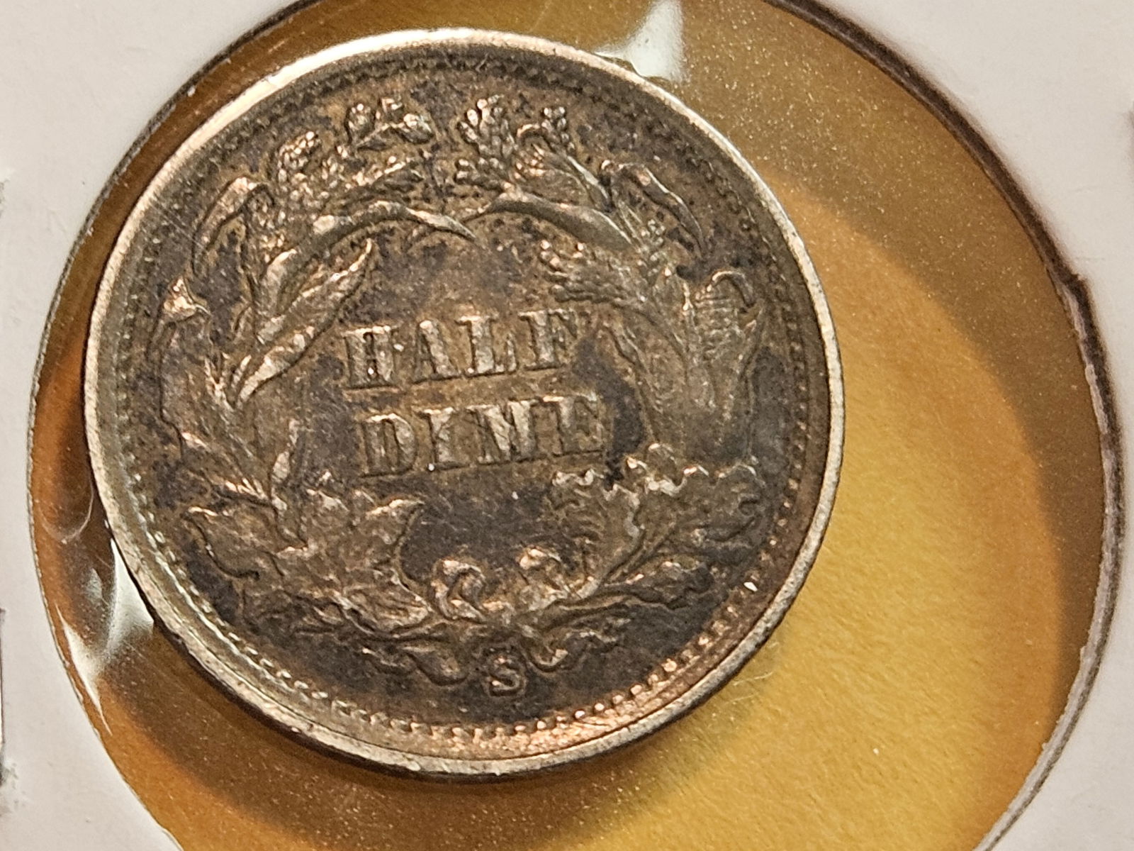 Better Grade 1868-S Seated Liberty silver Half Dime in Extra Fine plus - 8