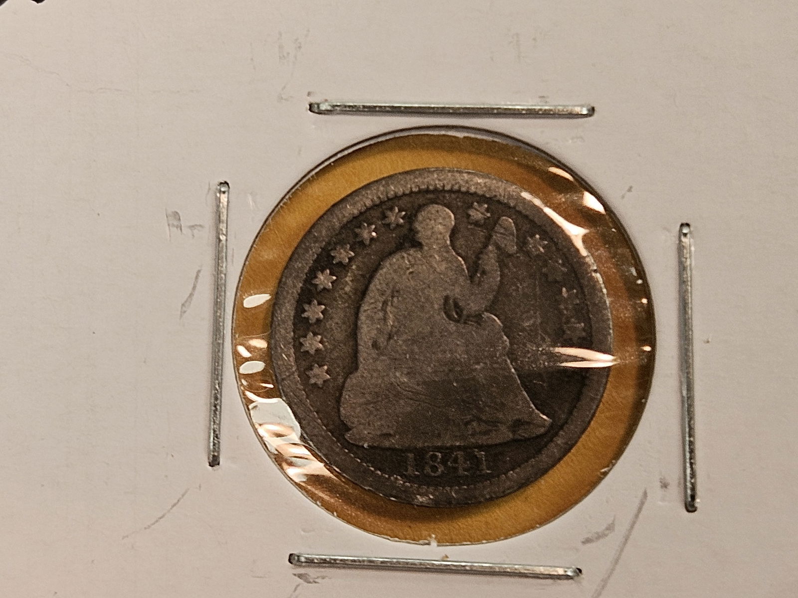 Three different Seated Liberty silver Half-Dimes - 2