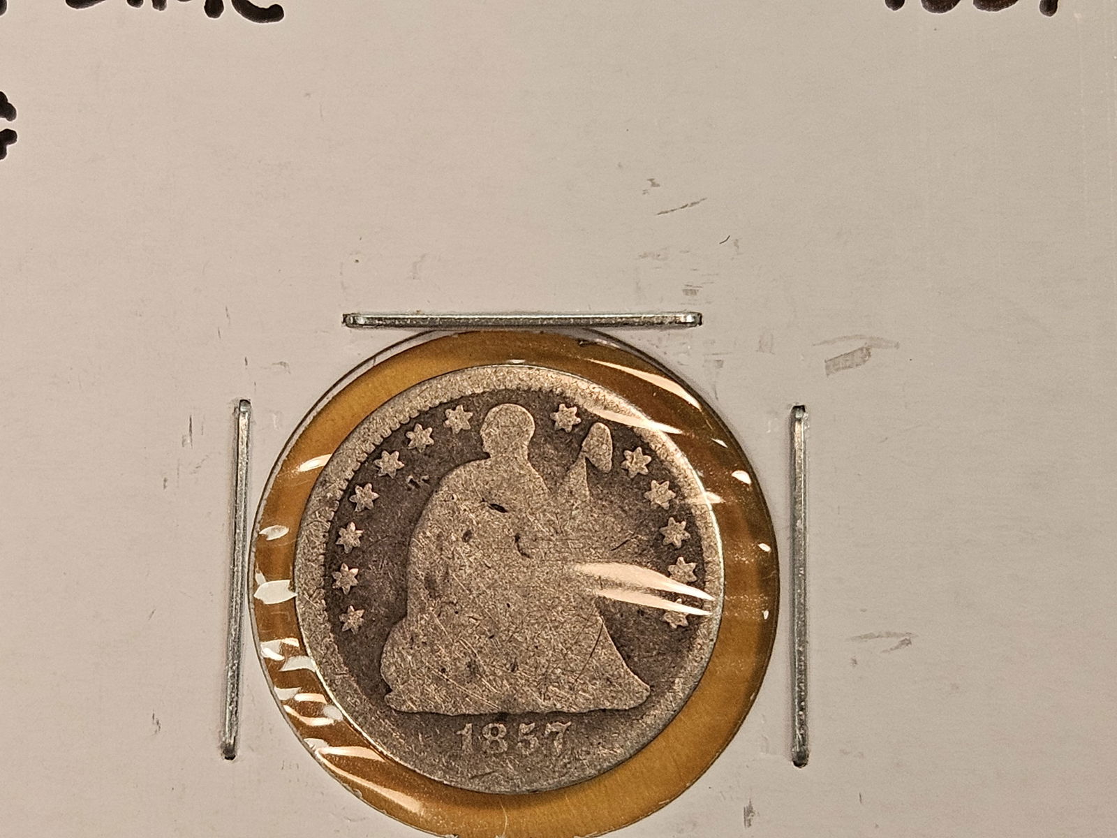 Three different Seated Liberty silver Half-Dimes - 4