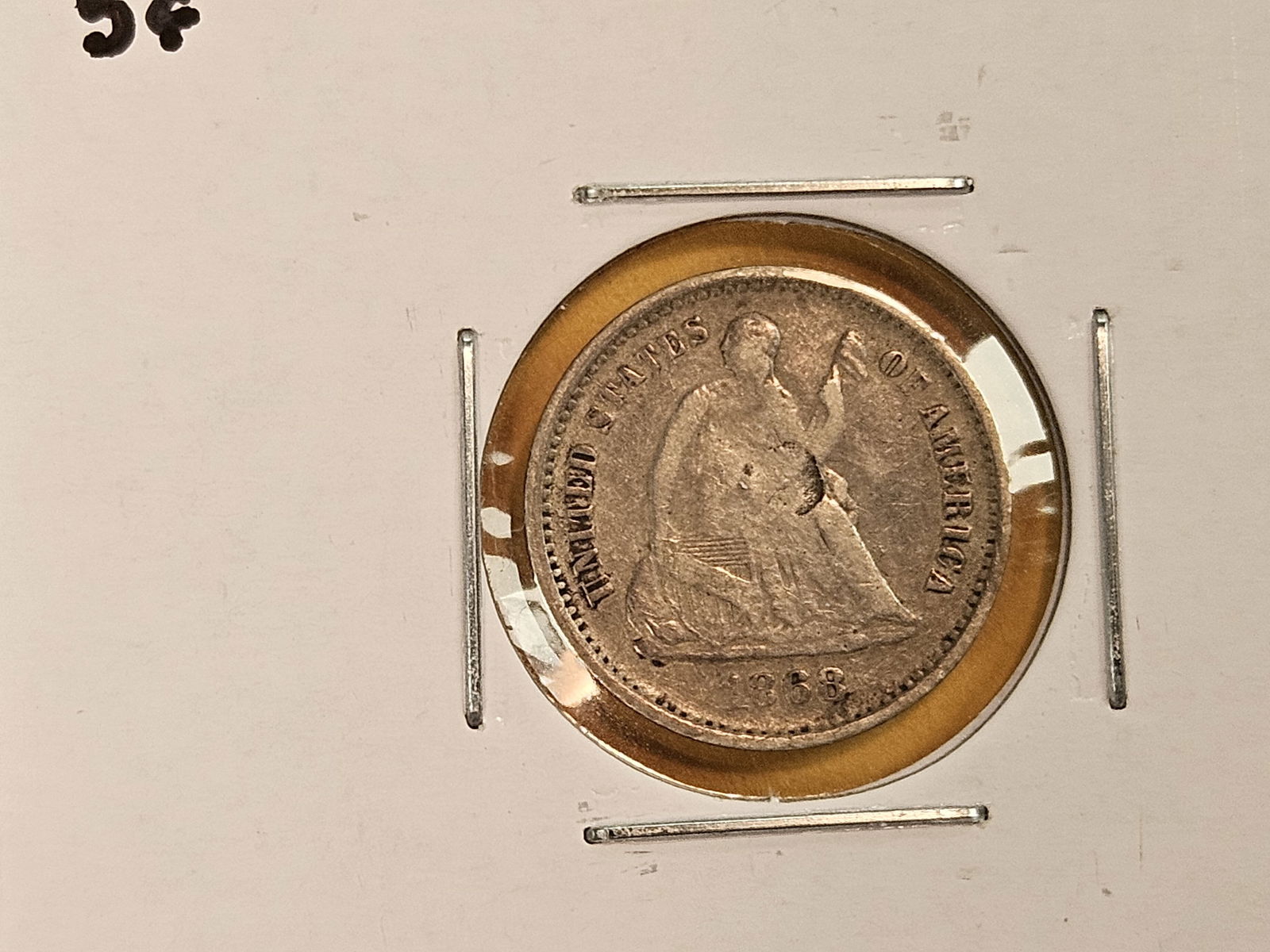 Three different Seated Liberty silver Half-Dimes - 3