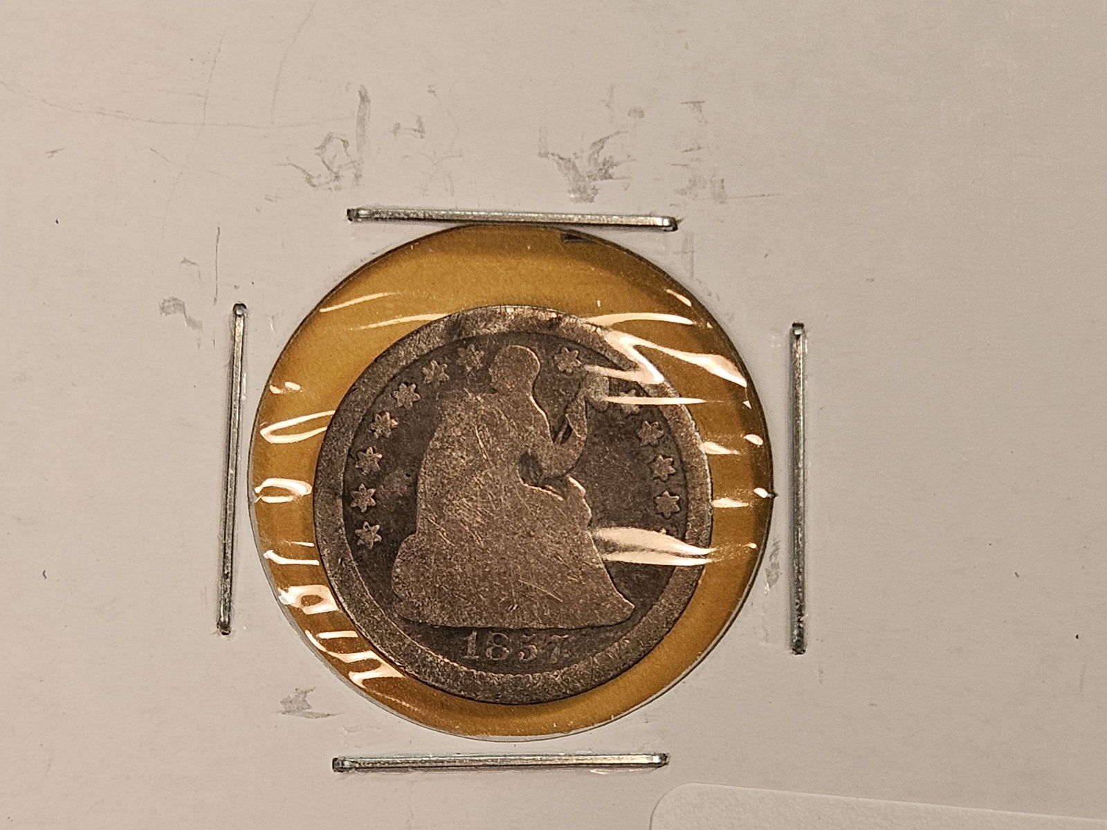 Three different Seated Liberty silver Half-Dimes - 4