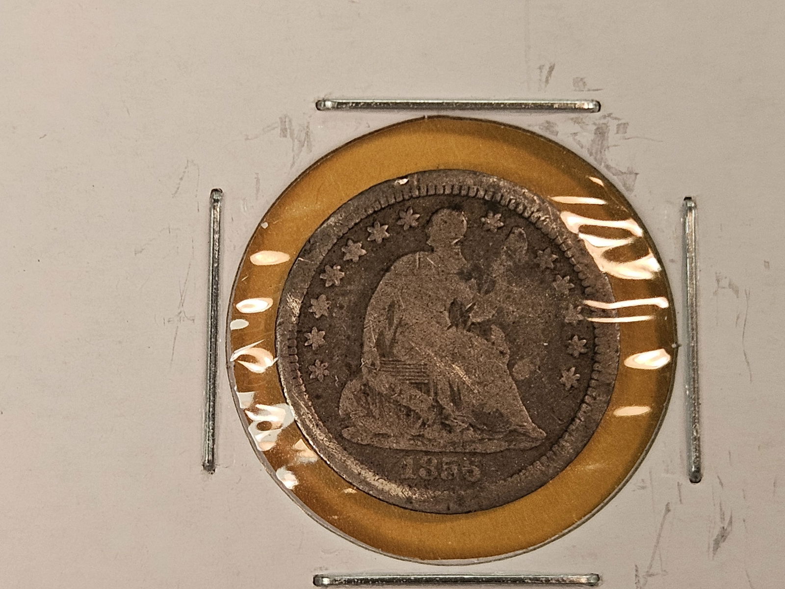 Three different Seated Liberty silver Half-Dimes - 2