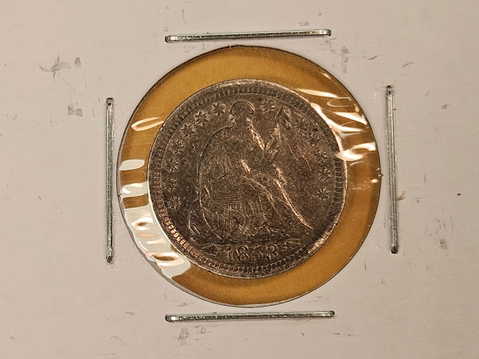 Three different Seated Liberty silver Half-Dimes - 3