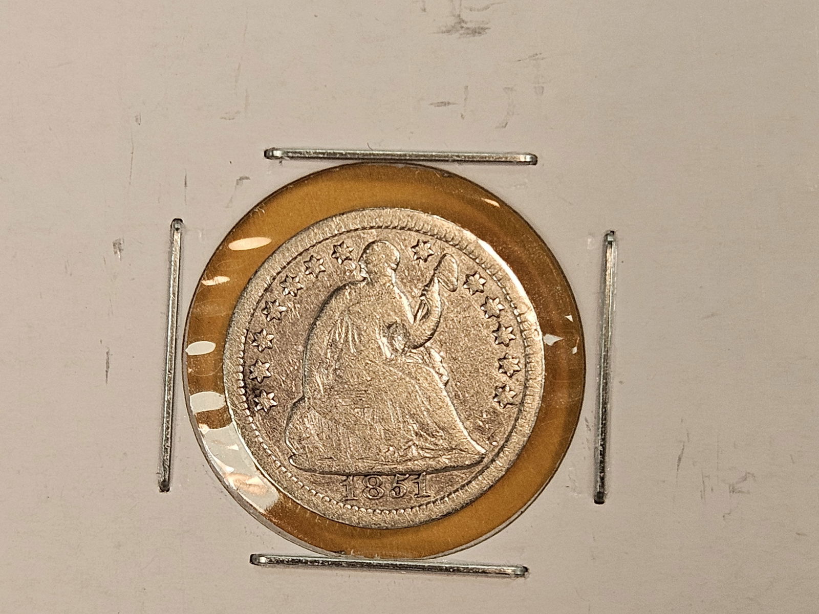 Three different Seated Liberty silver Half-Dimes - 4