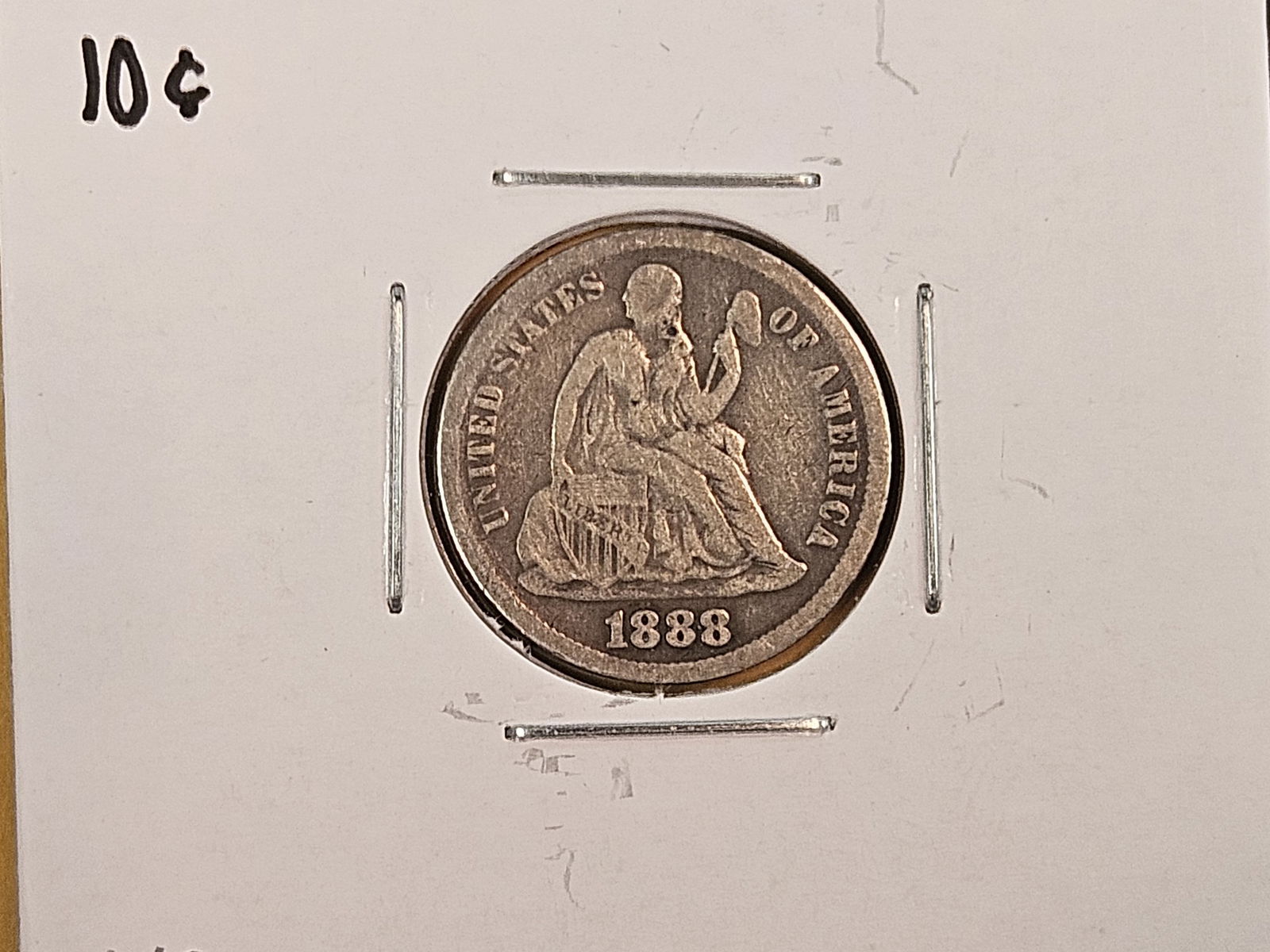 Four mixed silver Seated Liberty Dimes - 4