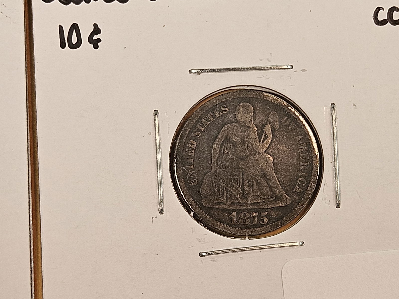 Four mixed silver Seated Liberty Dimes - 5