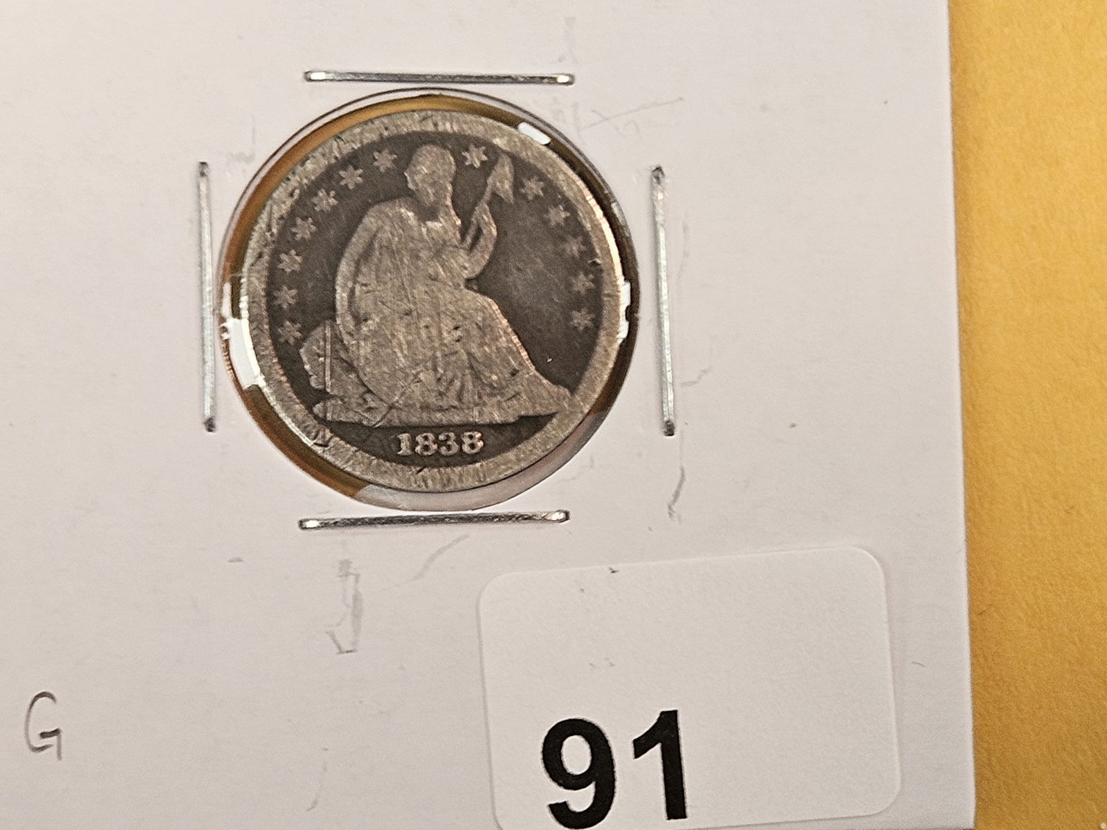 Three mixed silver Seated Liberty Dimes - 4