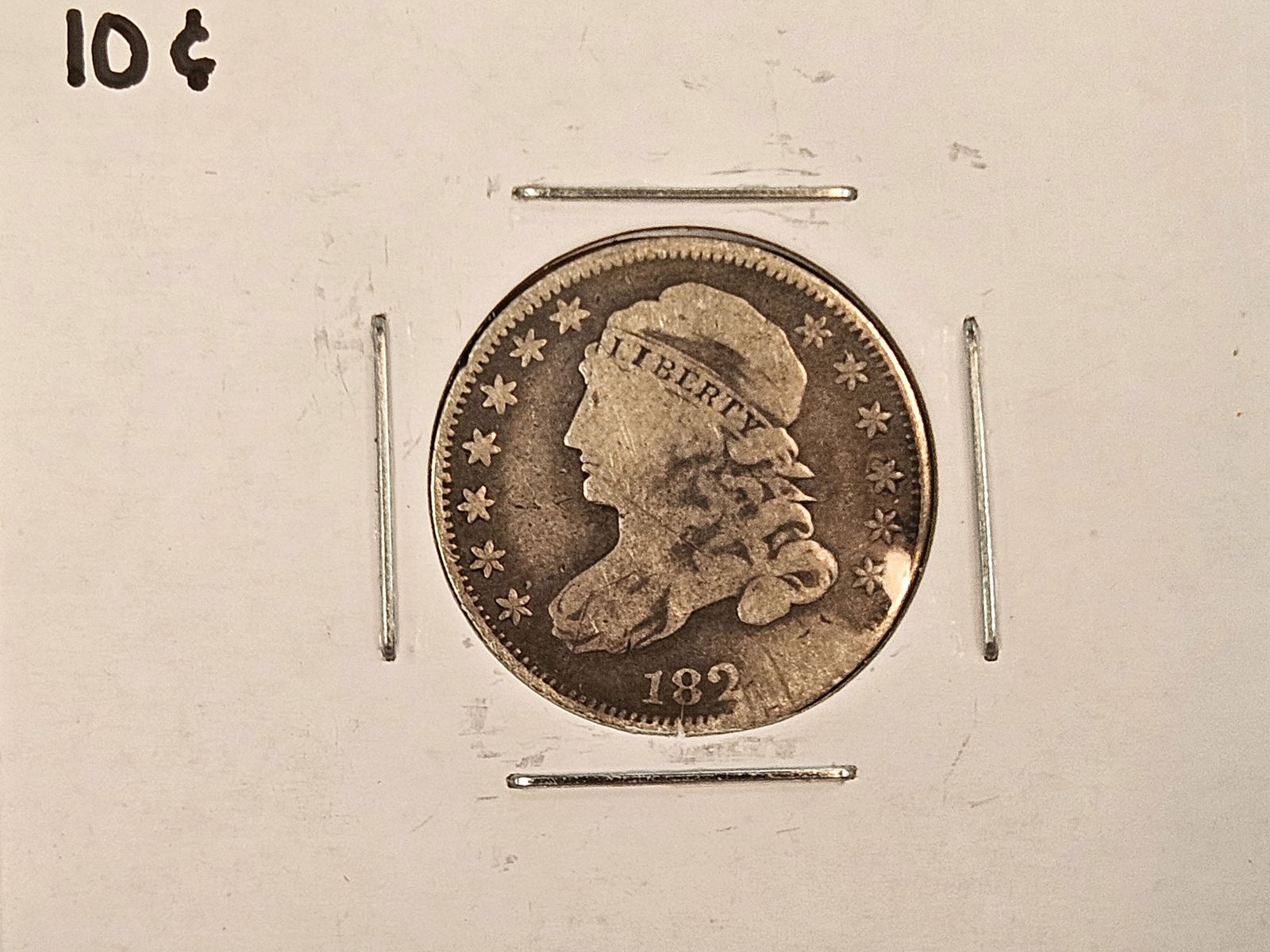 Three different Capped Bust Silver Dimes - 2