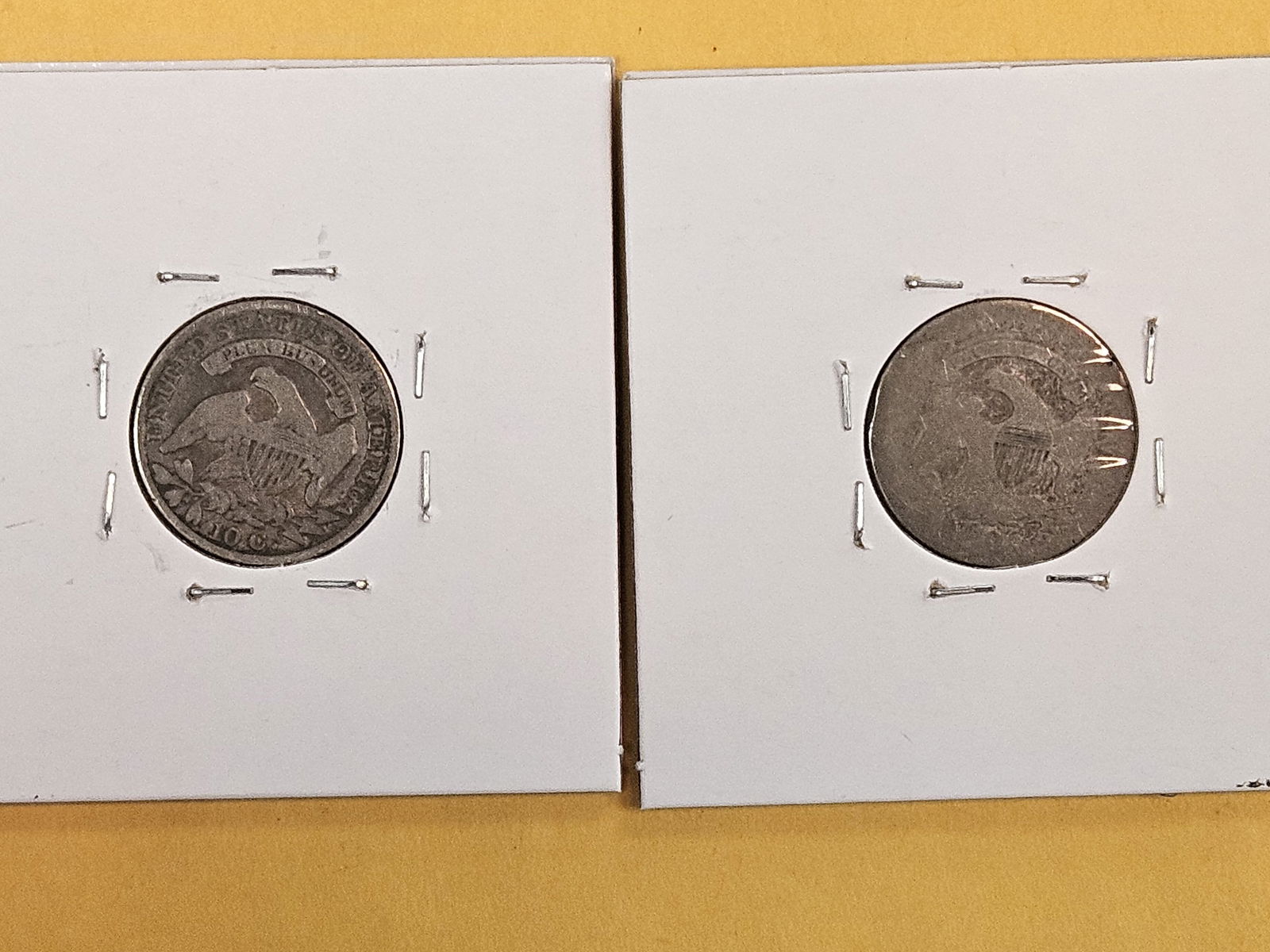 1833 and 1835 Capped Bust Silver Dimes - 4