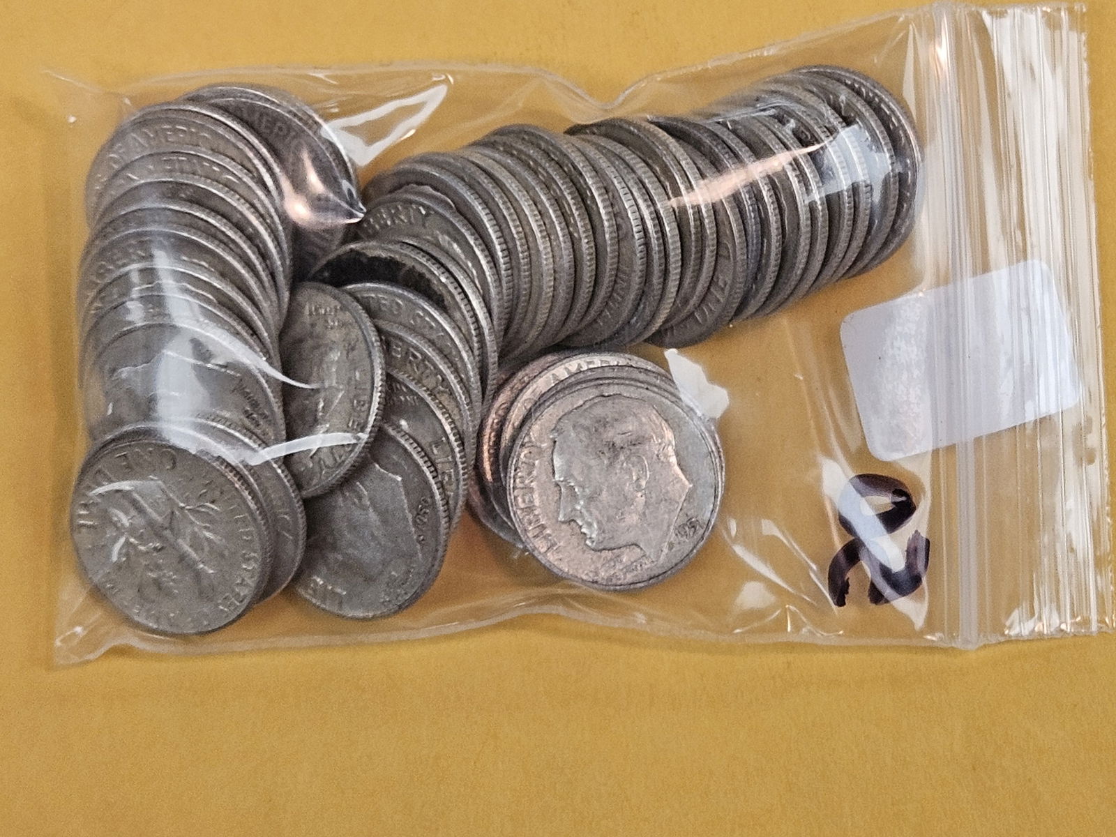 Fifty, mixed, Silver, Roosevelt Dimes - 2