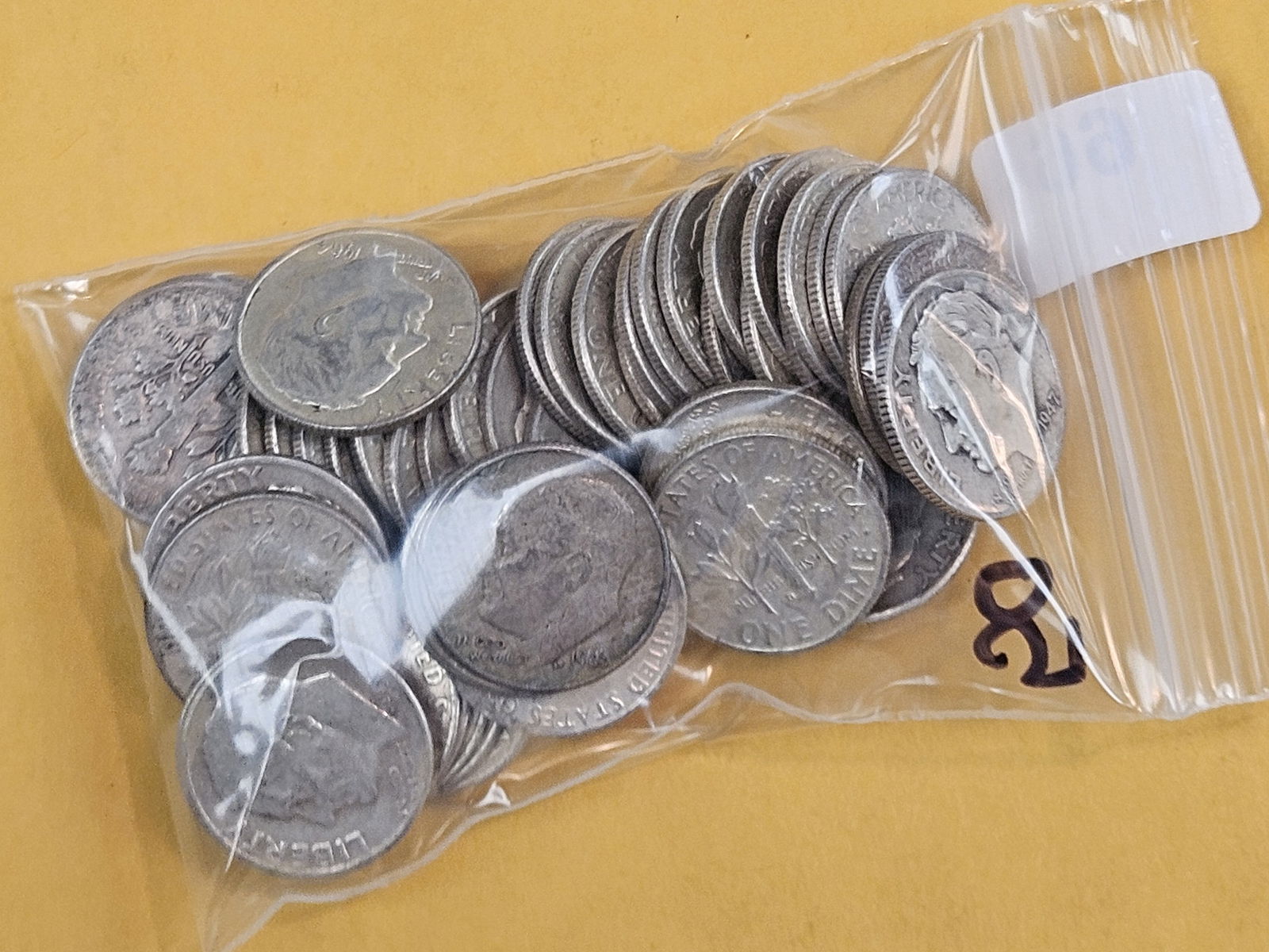 Fifty, mixed, Silver, Roosevelt Dimes - 2