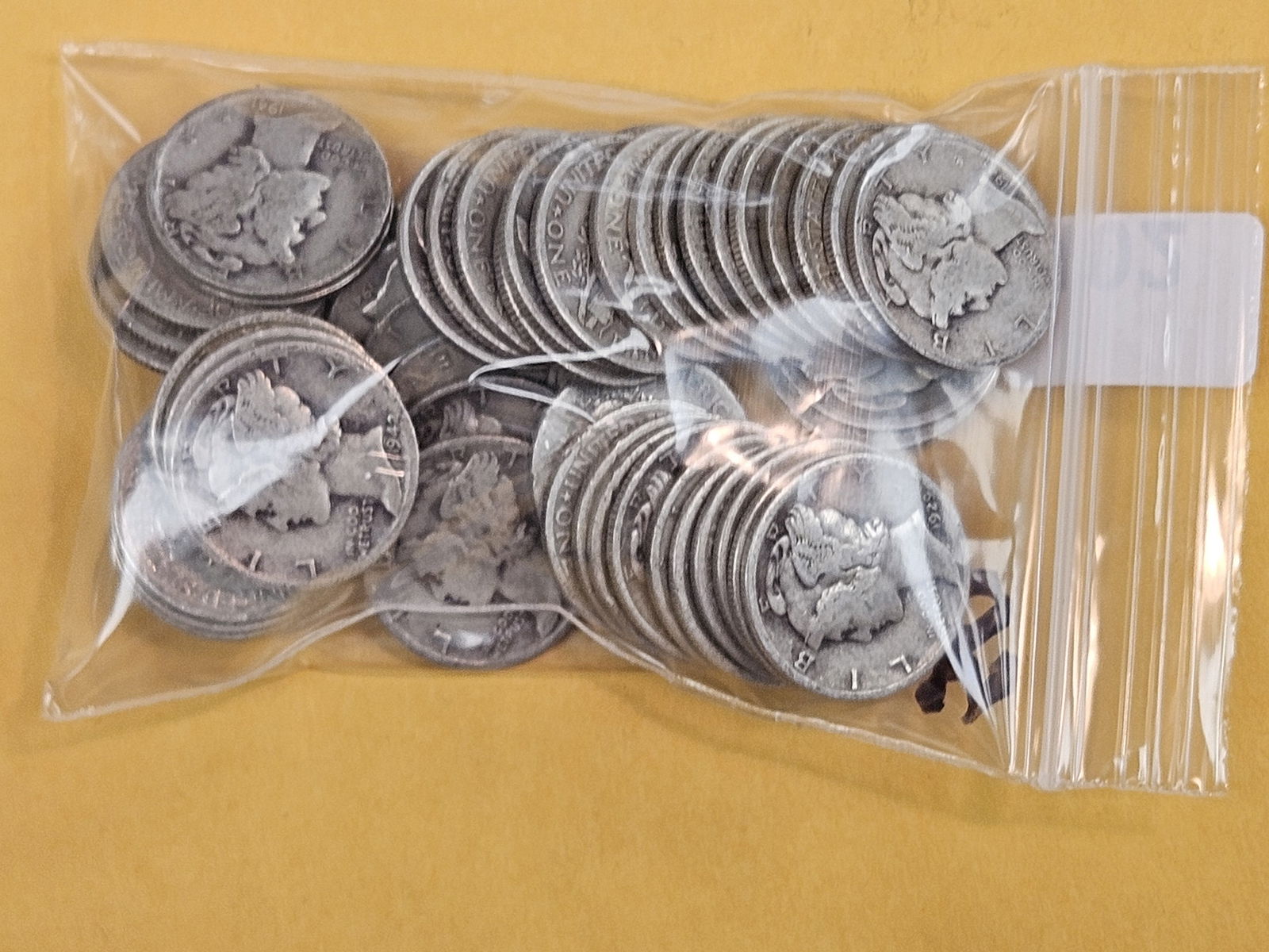 Fifty, mixed, Silver, Mercury Dimes - 2