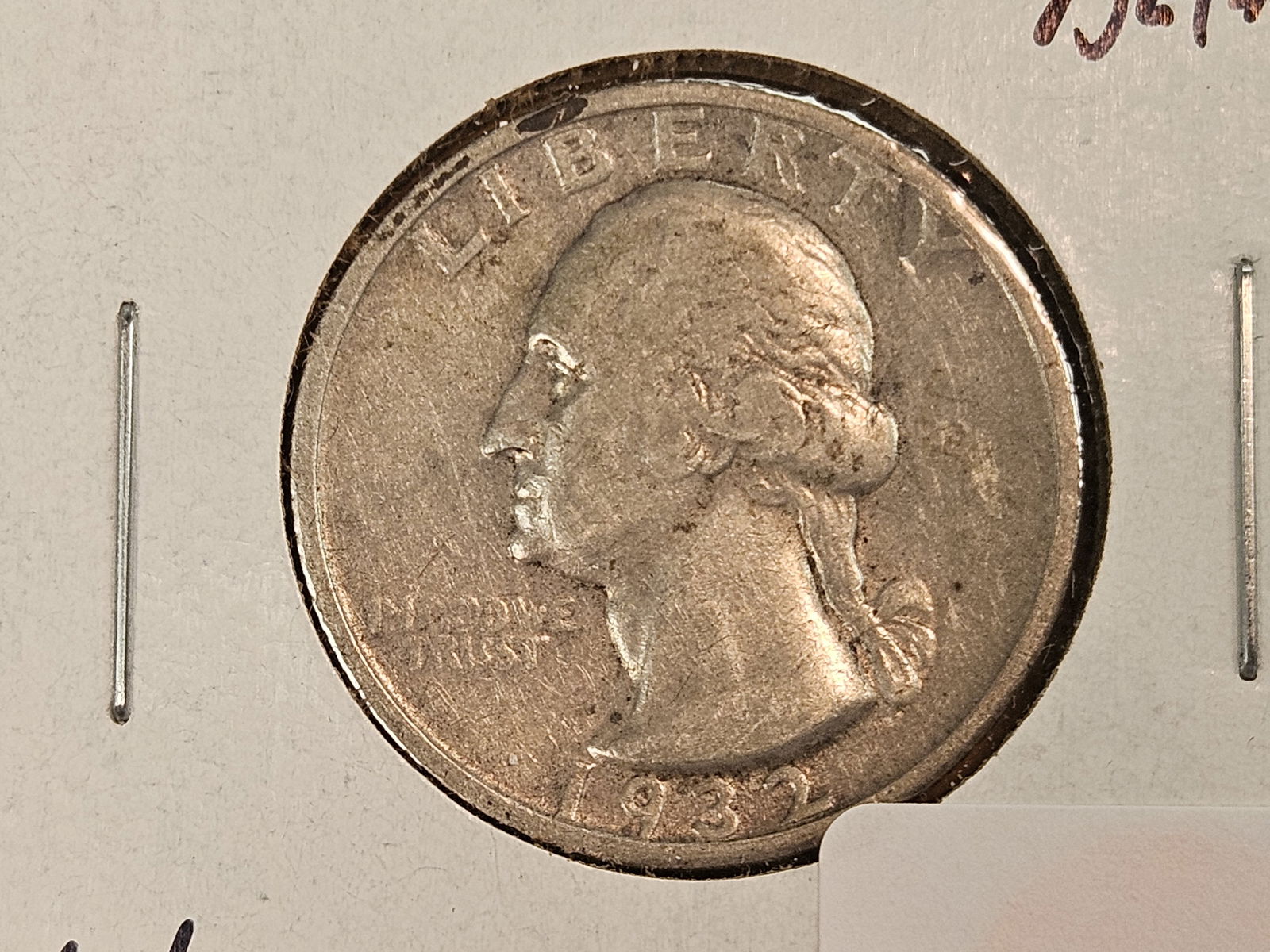 * Key Date 1932-S Washington Quarter: In Extra Fine plus 