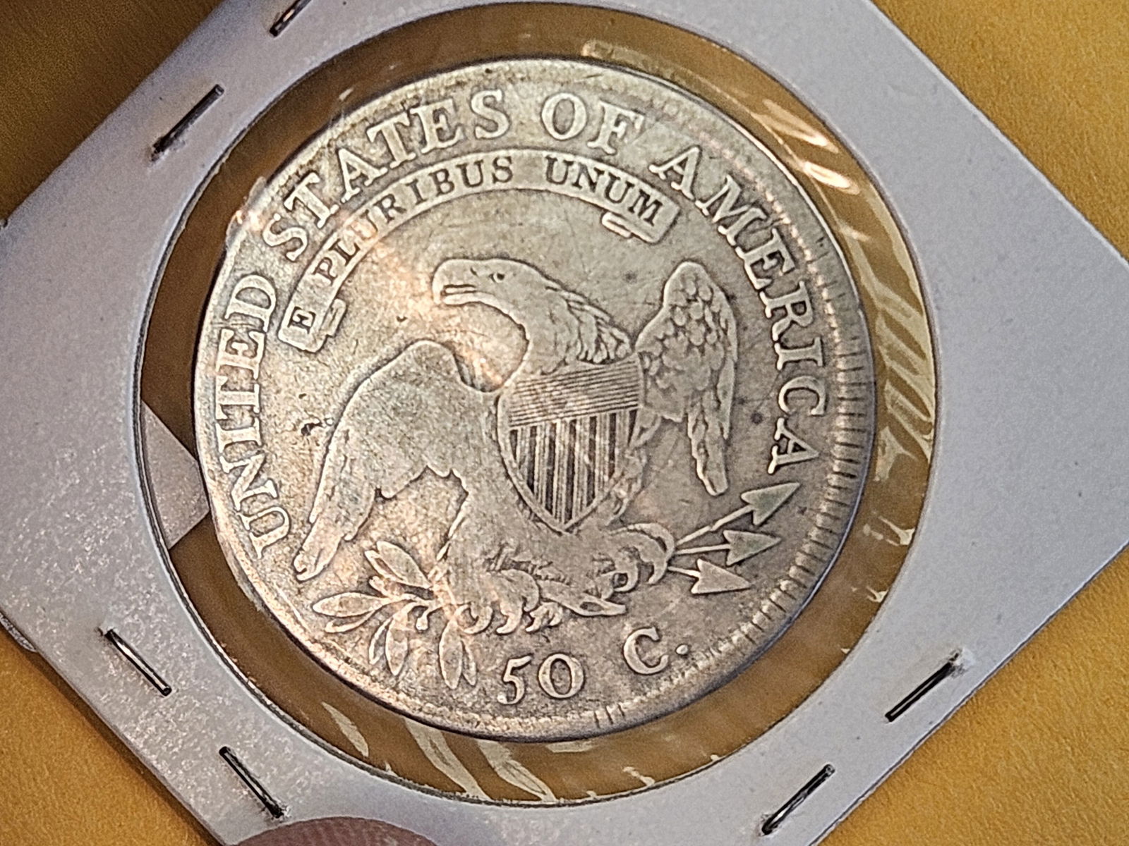 Better Date 1809 Capped Bust silver Half Dollar in Very Good - 6