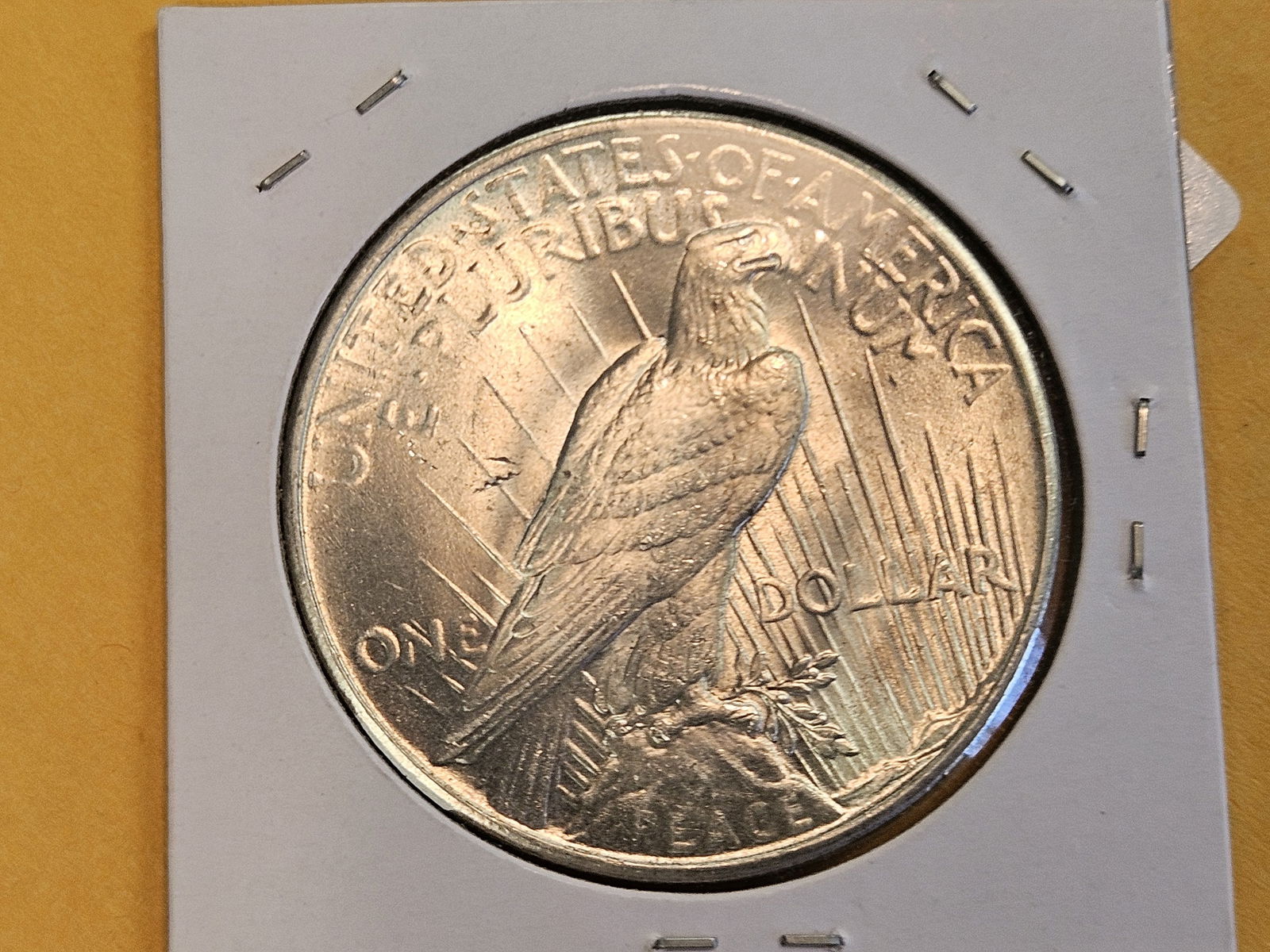 Very Choice Brilliant Uncirculated 1935 Peace Silver Dollar - 3