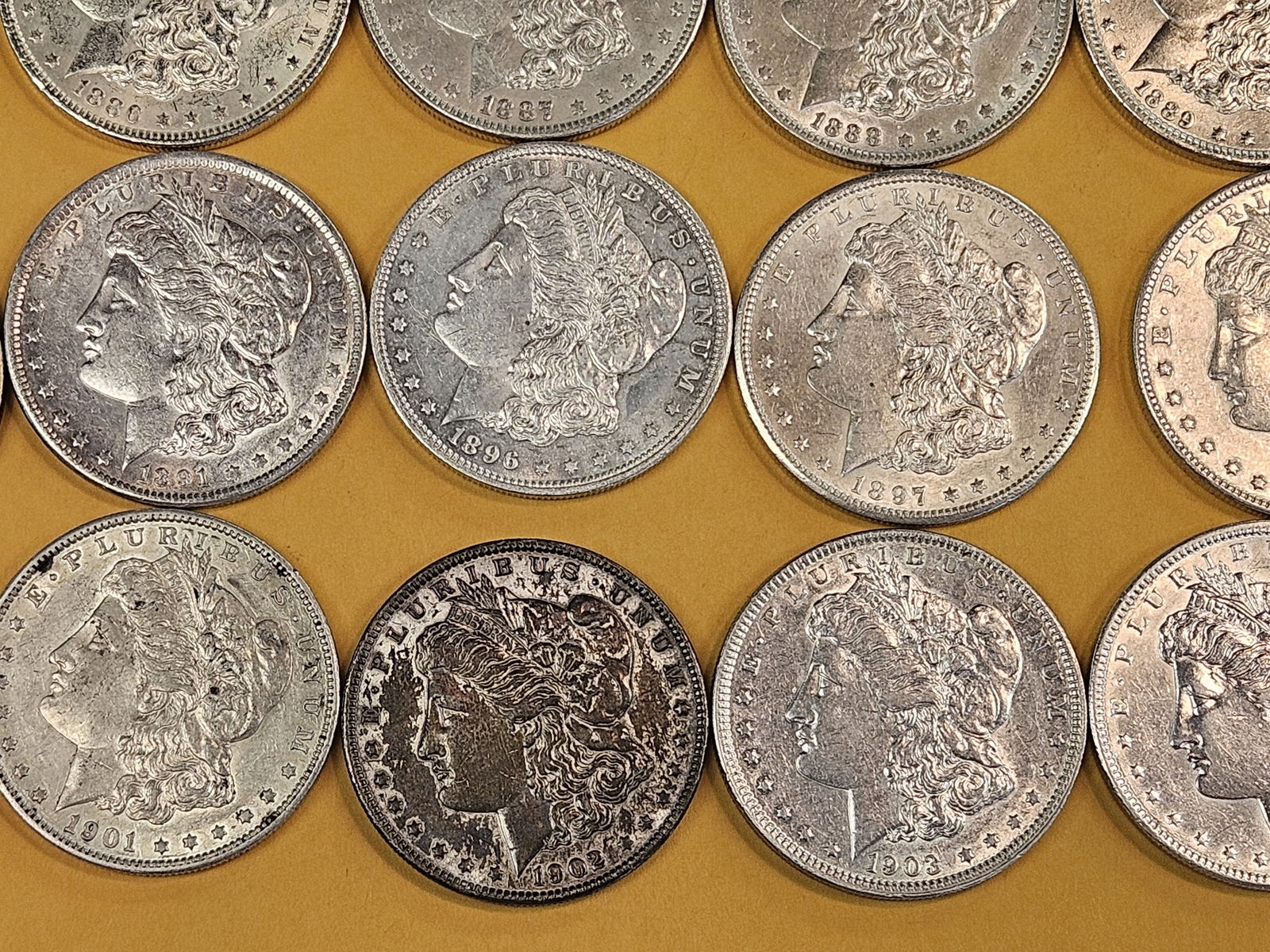 ** FULL ROLL ** Twenty Morgan silver Dollars - 6