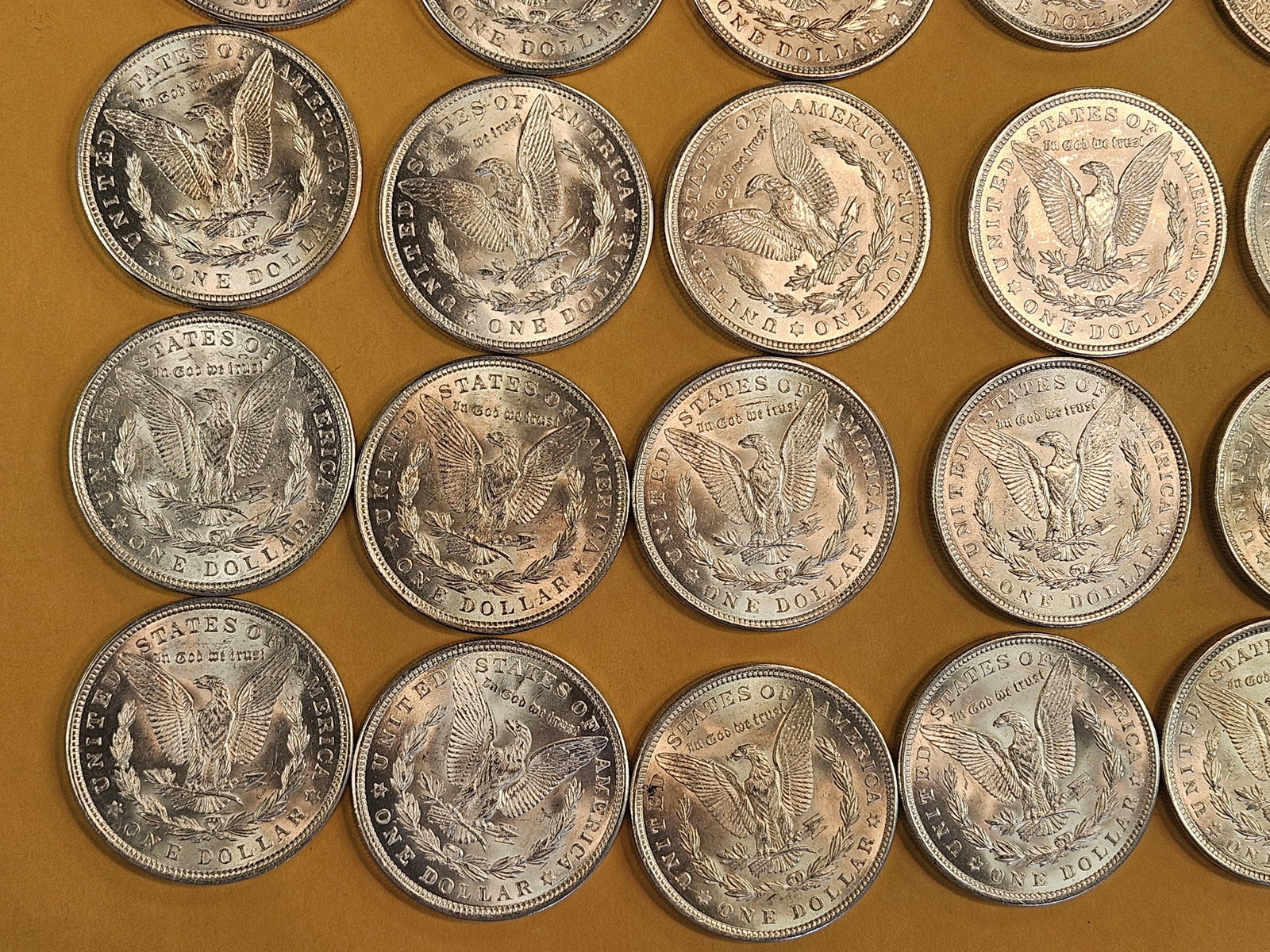 ** CHOICE Brilliant Uncirculated FULL ROLL Morgan SILVER Dollars ** - 14