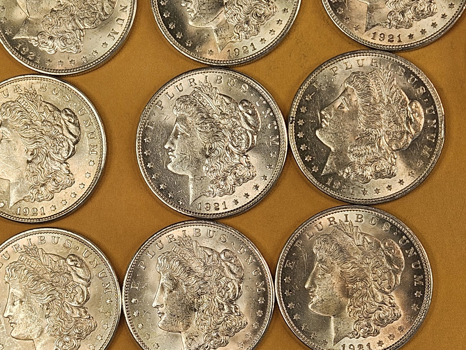 ** CHOICE Brilliant Uncirculated FULL ROLL Morgan SILVER Dollars ** - 9