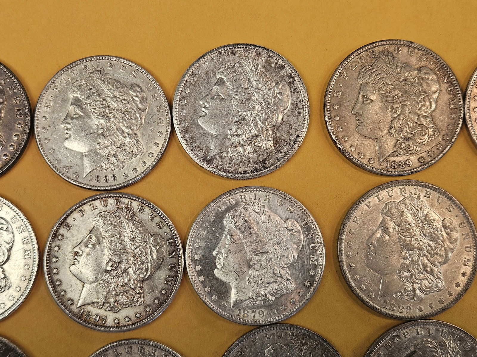 ** FULL ROLL ** Twenty Morgan silver Dollars - 3