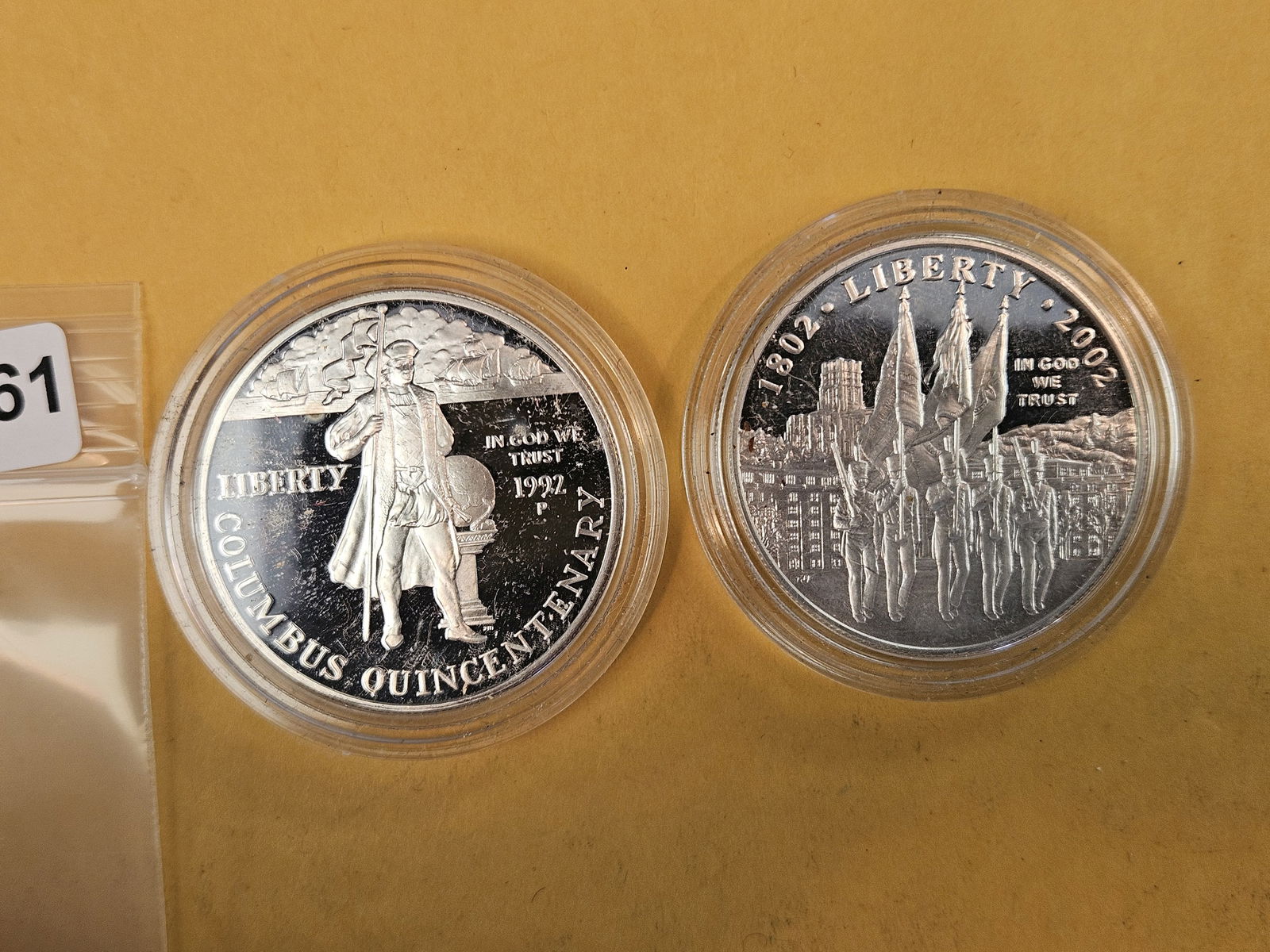 Two GEM Proof Deep Cameo Commemorative silver Dollars - 2