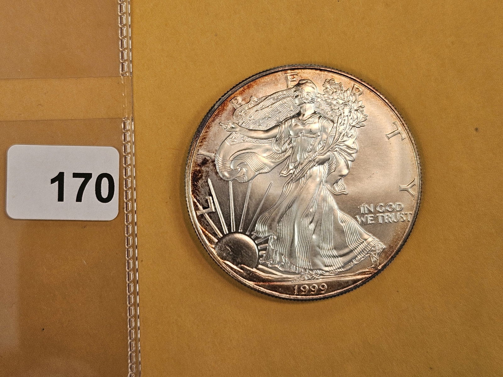 GEM Brilliant Uncirculated 1999 American Silver Eagle - 2