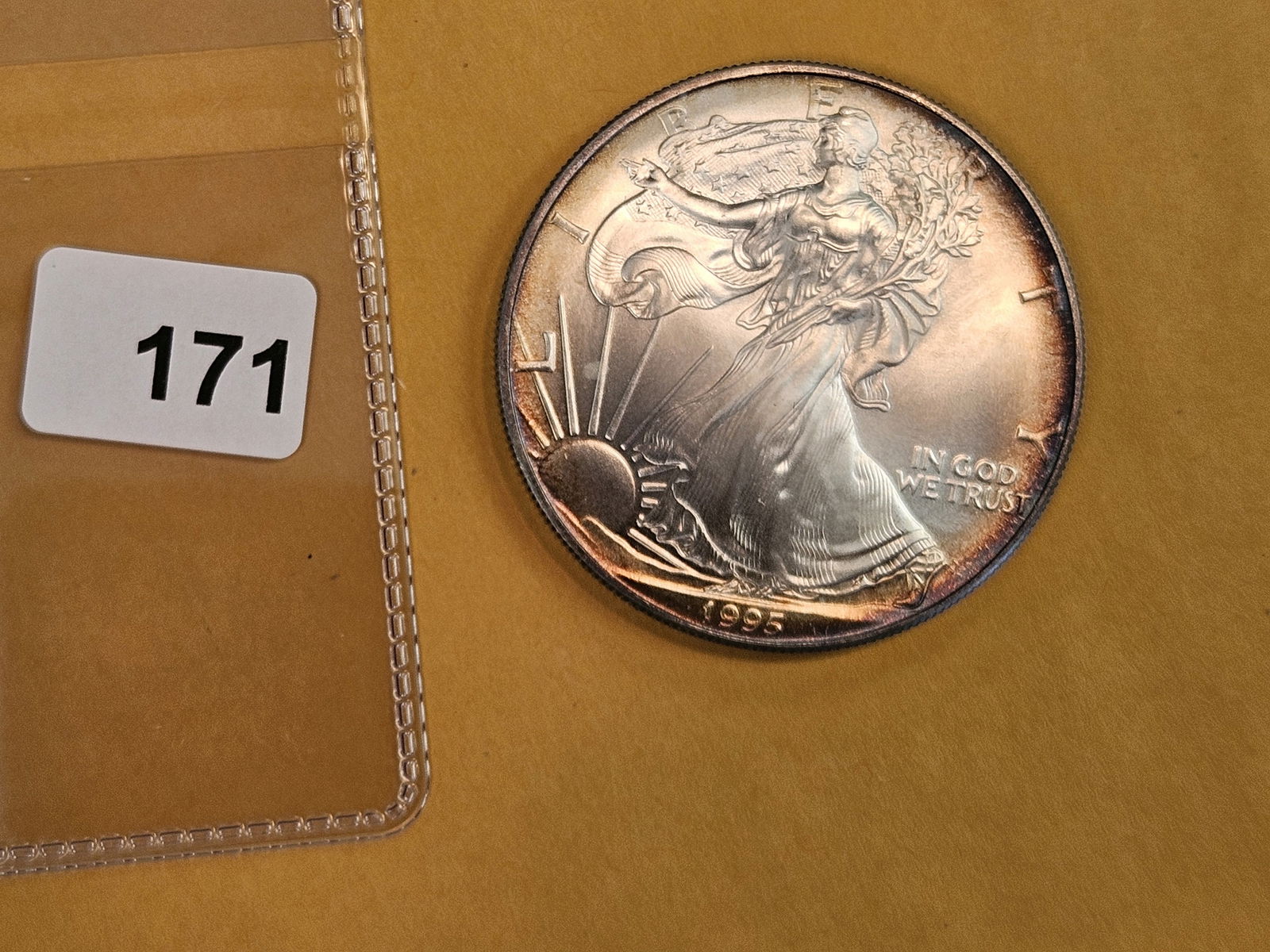 GEM Brilliant Uncirculated 1995 American Silver Eagle - 2