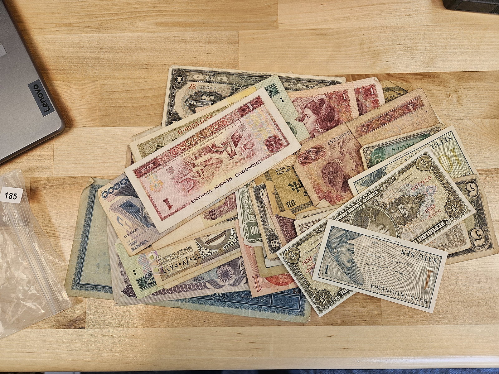 About fifty mixed World Notes: Mix of mostly circulated. Some Unc. From Consignor. Unchecked by us 